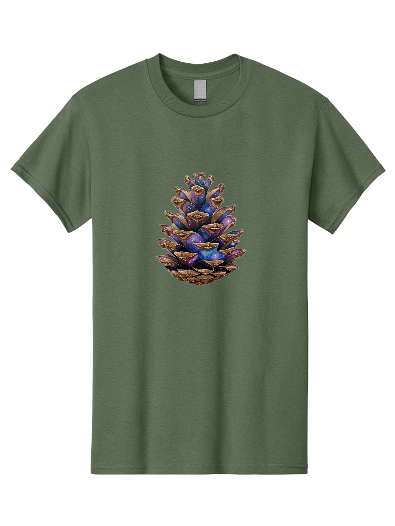 Pine-Cone-Galaxy Men'S Graphic Tee, 100% Cotton, Comfortable Casual Summer Wear, Machine Washable, Vintage Camera, Old Camera, Antique Camera, Black Camera, Classic Photography, Photography Equipment, Nostalgic Device, Film Camera, Camera Art Ban116