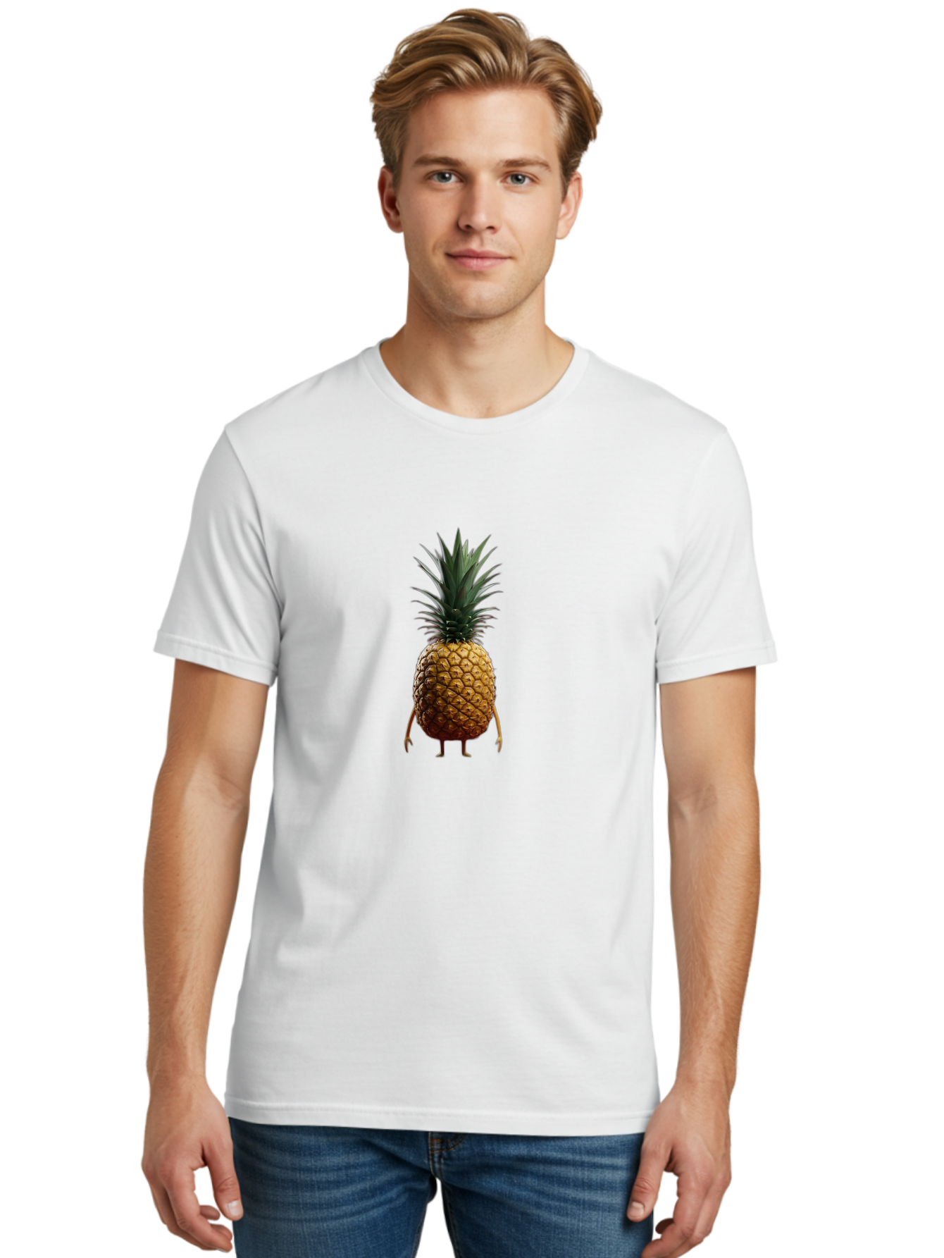 Pineapple-Character Men'S Graphic Tee, 100% Cotton, Comfortable Casual Summer Wear, Machine Washable, Vintage Camera, Old Camera, Antique Camera, Black Camera, Classic Photography, Photography Equipment, Nostalgic Device, Film Camera, Ban118