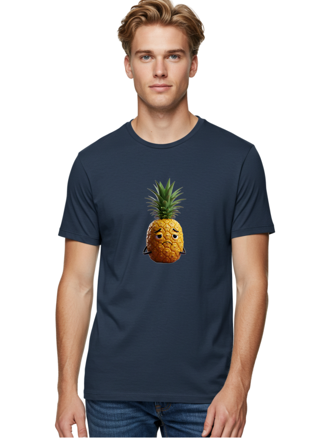Pineapple-With-A-Grumpy-Face Men'S Graphic Tee, 100% Cotton, Comfortable Casual Summer Wear, Machine Washable, Vintage Camera, Old Camera, Antique Camera, Black Camera, Classic Photography, Photography Equipment, Nostalgic Device, Film Camera, Ban119