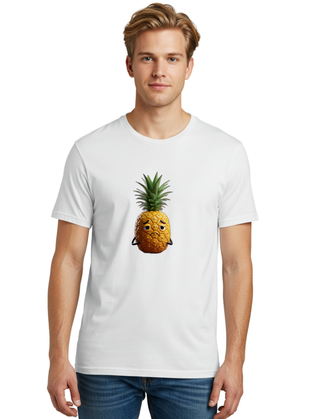 Pineapple-With-A-Grumpy-Face Men'S Graphic Tee, 100% Cotton, Comfortable Casual Summer Wear, Machine Washable, Vintage Camera, Old Camera, Antique Camera, Black Camera, Classic Photography, Photography Equipment, Nostalgic Device, Film Camera, Ban119