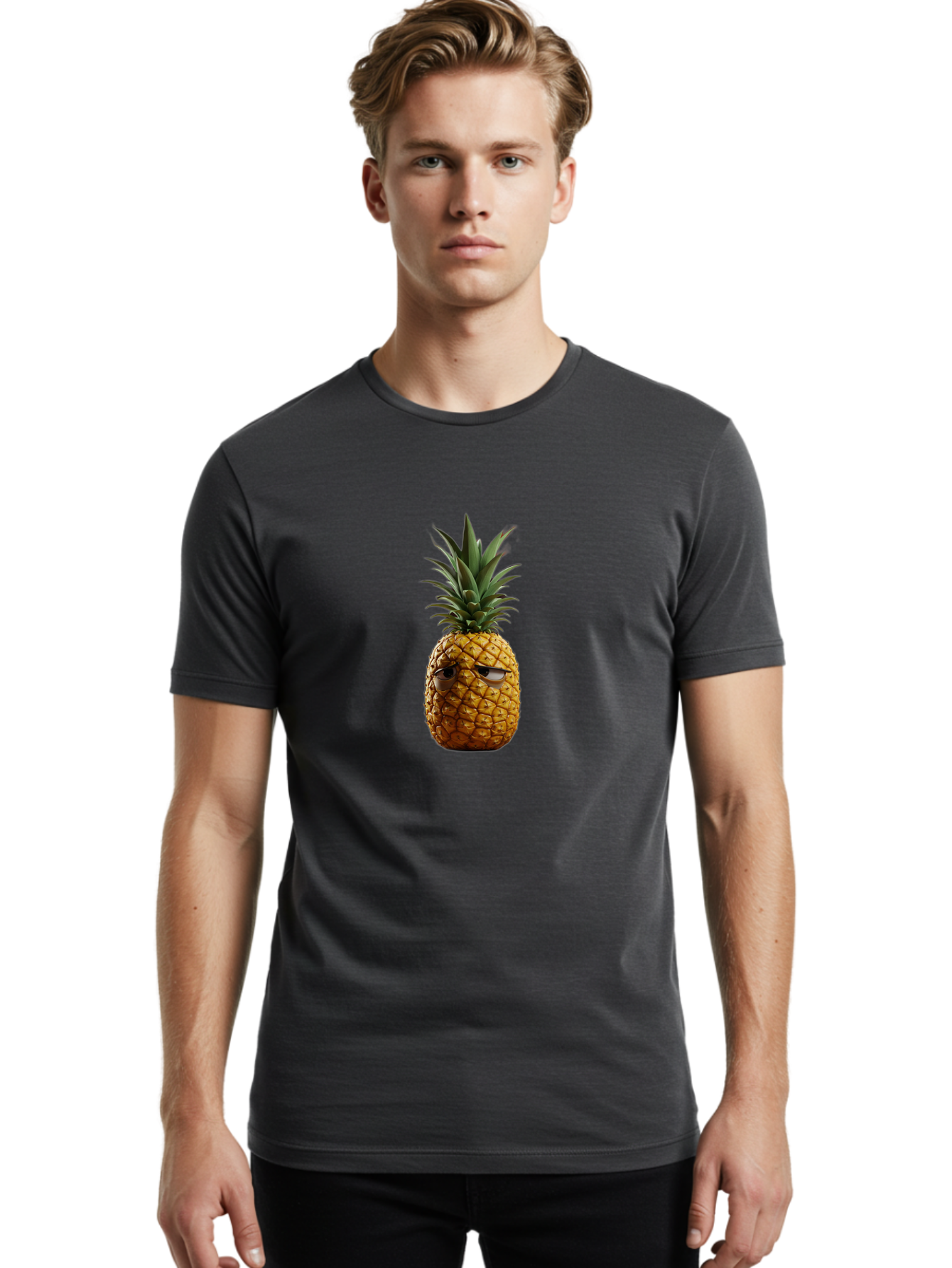 Pineapple-With-Eyes Men'S Graphic Tee, 100% Cotton, Comfortable Casual Summer Wear, Machine Washable, Vintage Camera, Old Camera, Antique Camera, Black Camera, Classic Photography, Photography Equipment, Nostalgic Device, Film Camera, Ban120