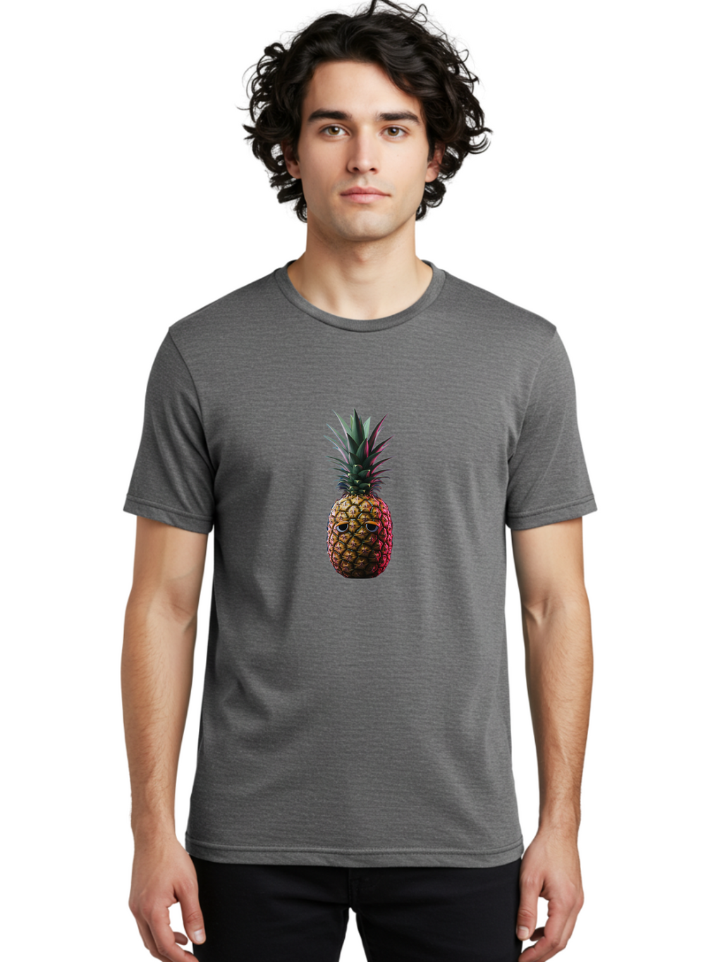 Pineapple-With-Sunglasses Men'S Graphic Tee, 100% Cotton, Comfortable Casual Summer Wear, Machine Washable, Vintage Camera, Old Camera, Antique Camera, Black Camera, Classic Photography, Photography Equipment, Nostalgic Device, Film Camera, Ban121