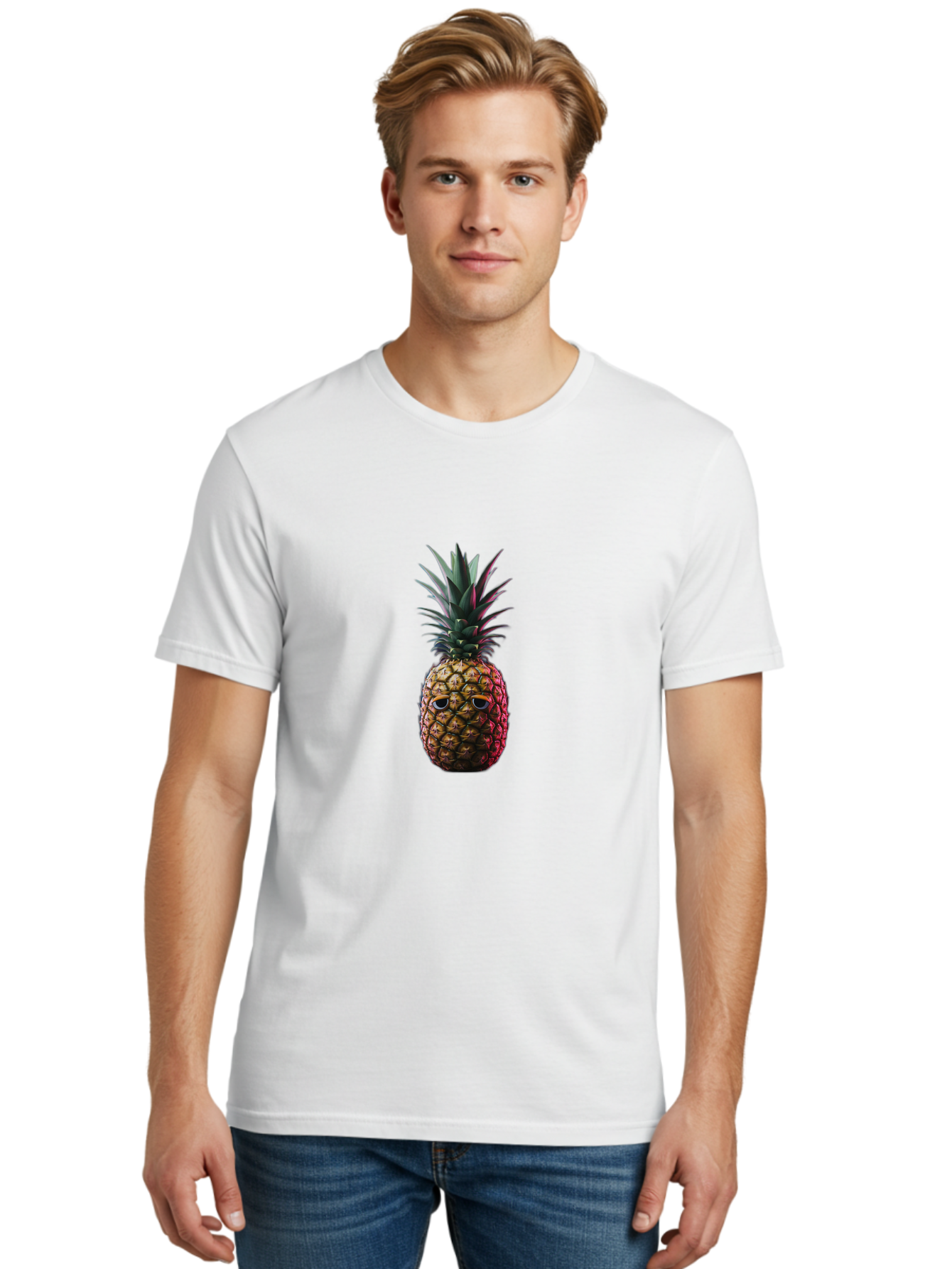 Pineapple-With-Sunglasses Men'S Graphic Tee, 100% Cotton, Comfortable Casual Summer Wear, Machine Washable, Vintage Camera, Old Camera, Antique Camera, Black Camera, Classic Photography, Photography Equipment, Nostalgic Device, Film Camera, Ban121