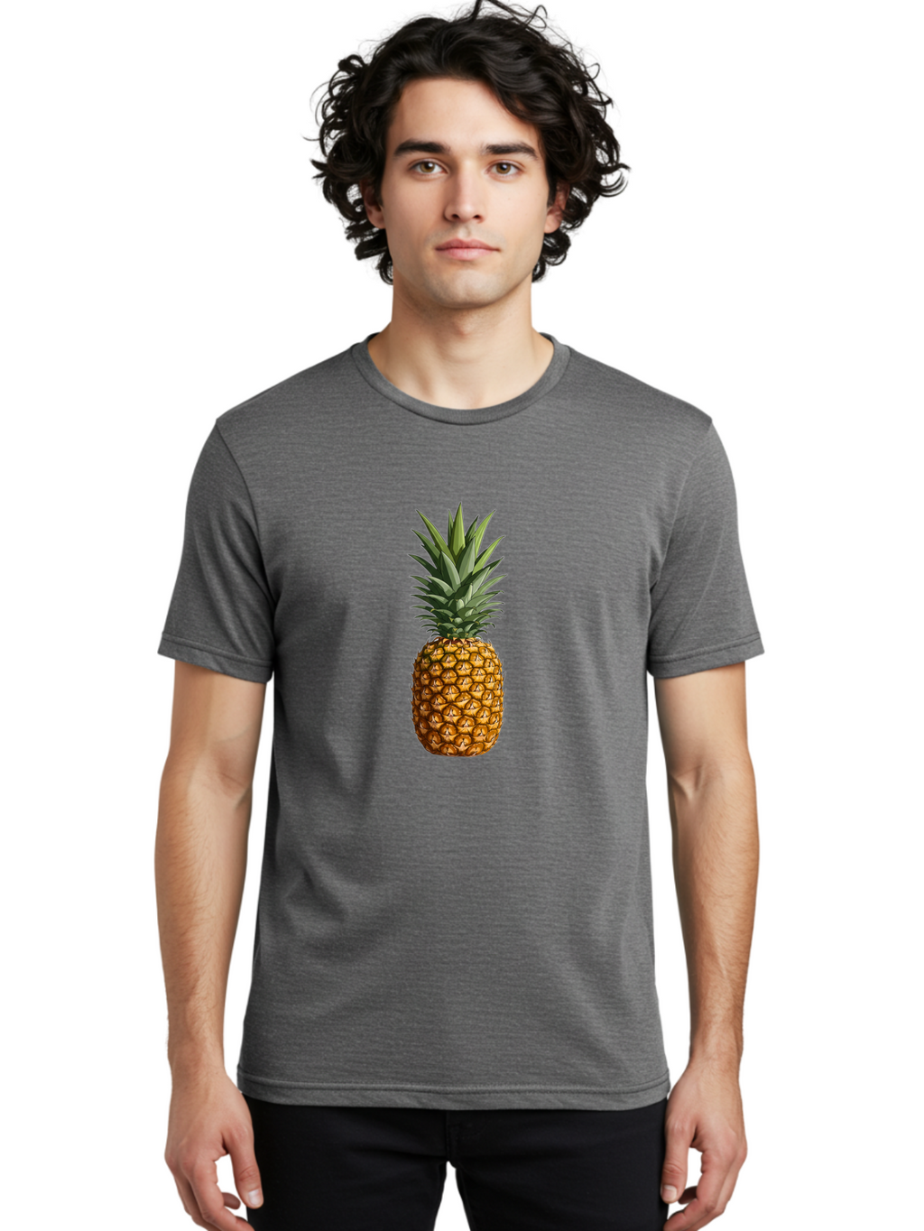 Pineapple Men'S Graphic Tee, 100% Cotton, Comfortable Casual Summer Wear, Machine Washable, Vintage Camera, Old Camera, Antique Camera, Black Camera, Classic Photography, Photography Equipment, Nostalgic Device, Film Camera, Camera Art Ban122