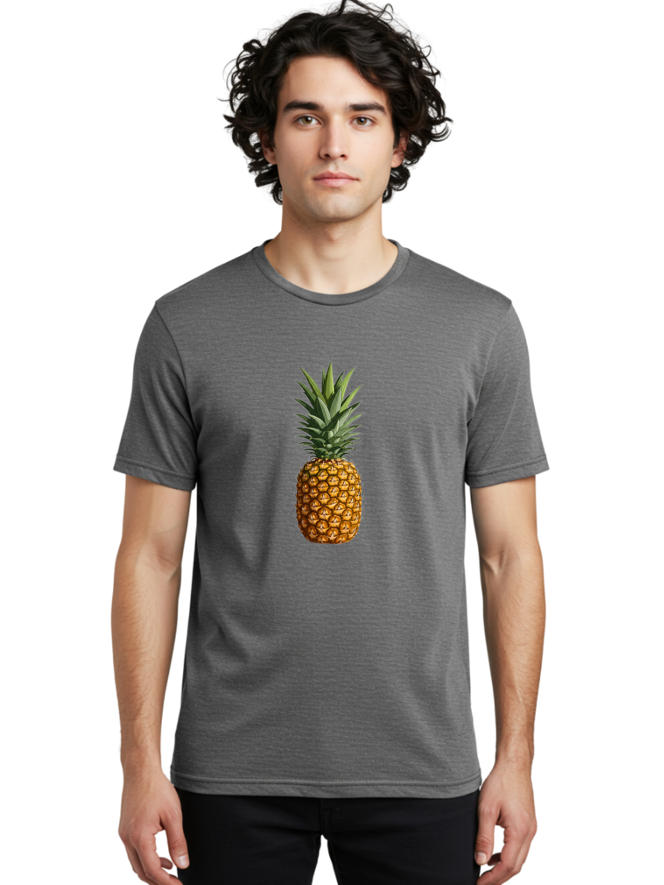 Pineapple Men'S Graphic Tee, 100% Cotton, Comfortable Casual Summer Wear, Machine Washable, Vintage Camera, Old Camera, Antique Camera, Black Camera, Classic Photography, Photography Equipment, Nostalgic Device, Film Camera, Camera Art Ban122