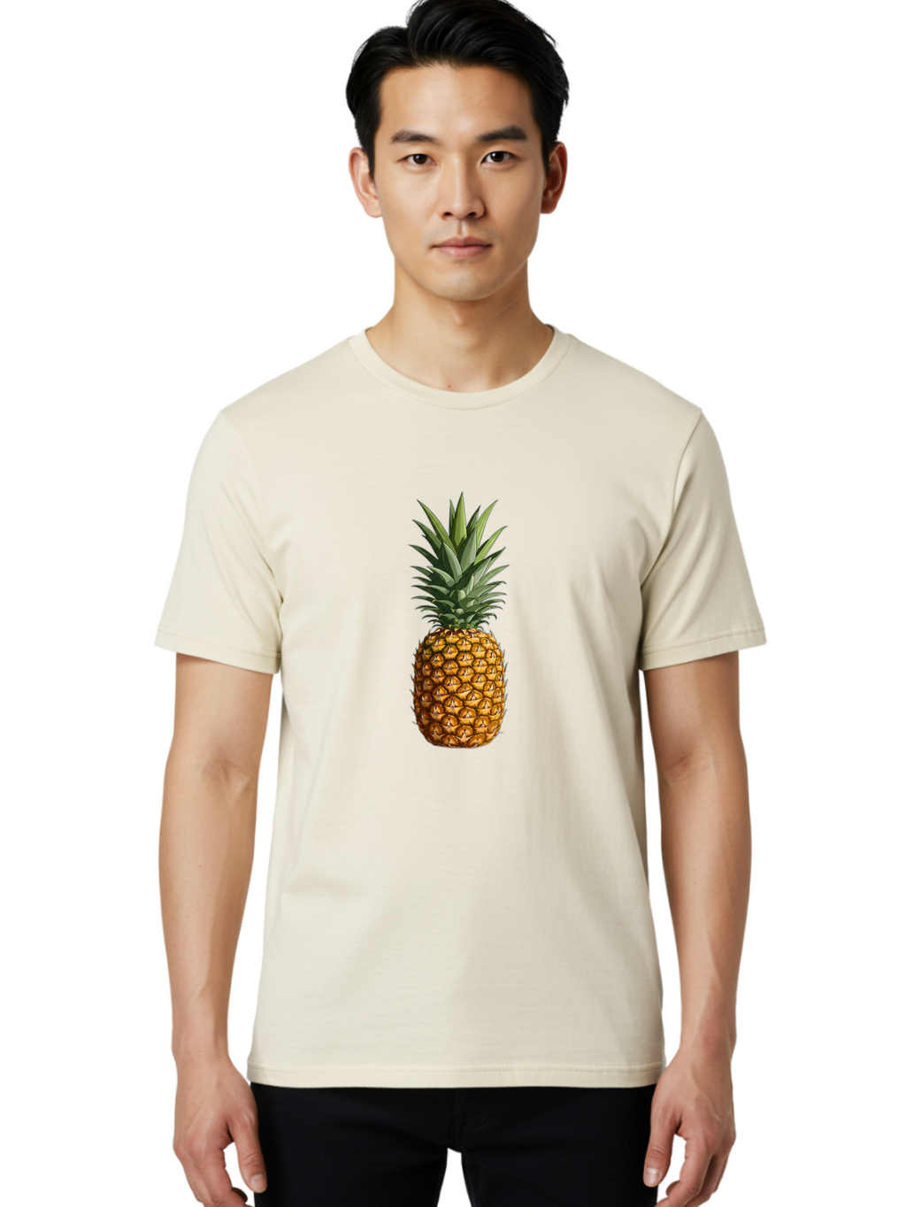 Pineapple Men'S Graphic Tee, 100% Cotton, Comfortable Casual Summer Wear, Machine Washable, Vintage Camera, Old Camera, Antique Camera, Black Camera, Classic Photography, Photography Equipment, Nostalgic Device, Film Camera, Camera Art Ban122