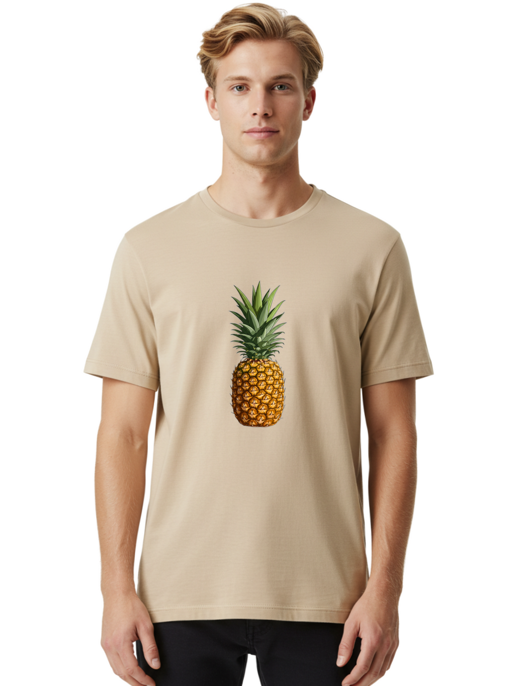 Pineapple Men'S Graphic Tee, 100% Cotton, Comfortable Casual Summer Wear, Machine Washable, Vintage Camera, Old Camera, Antique Camera, Black Camera, Classic Photography, Photography Equipment, Nostalgic Device, Film Camera, Camera Art Ban122