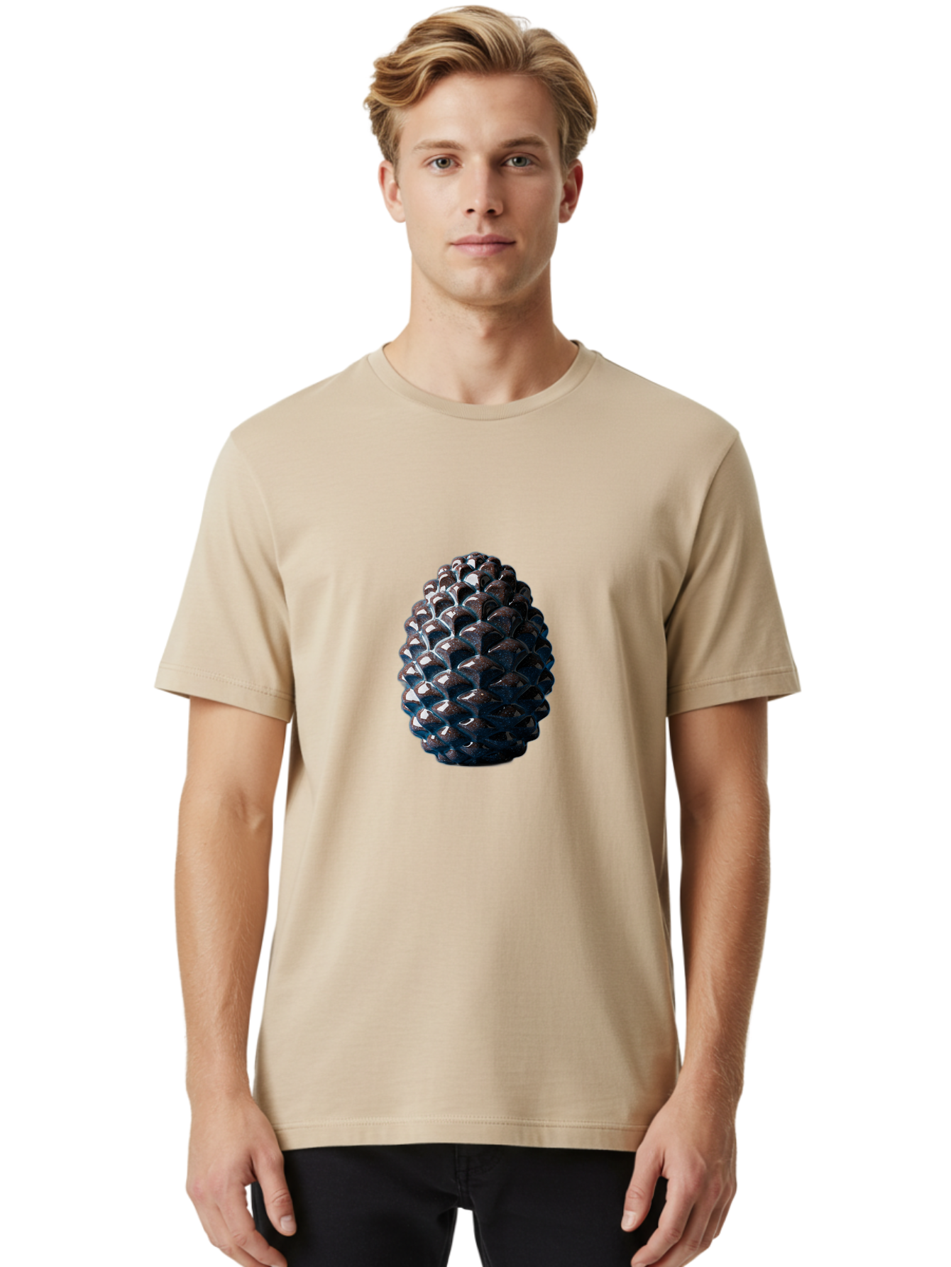 Pinecone-1 Men'S Graphic Tee, 100% Cotton, Comfortable Casual Summer Wear, Machine Washable, Vintage Camera, Old Camera, Antique Camera, Black Camera, Classic Photography, Photography Equipment, Nostalgic Device, Film Camera, Camera Art Ban123