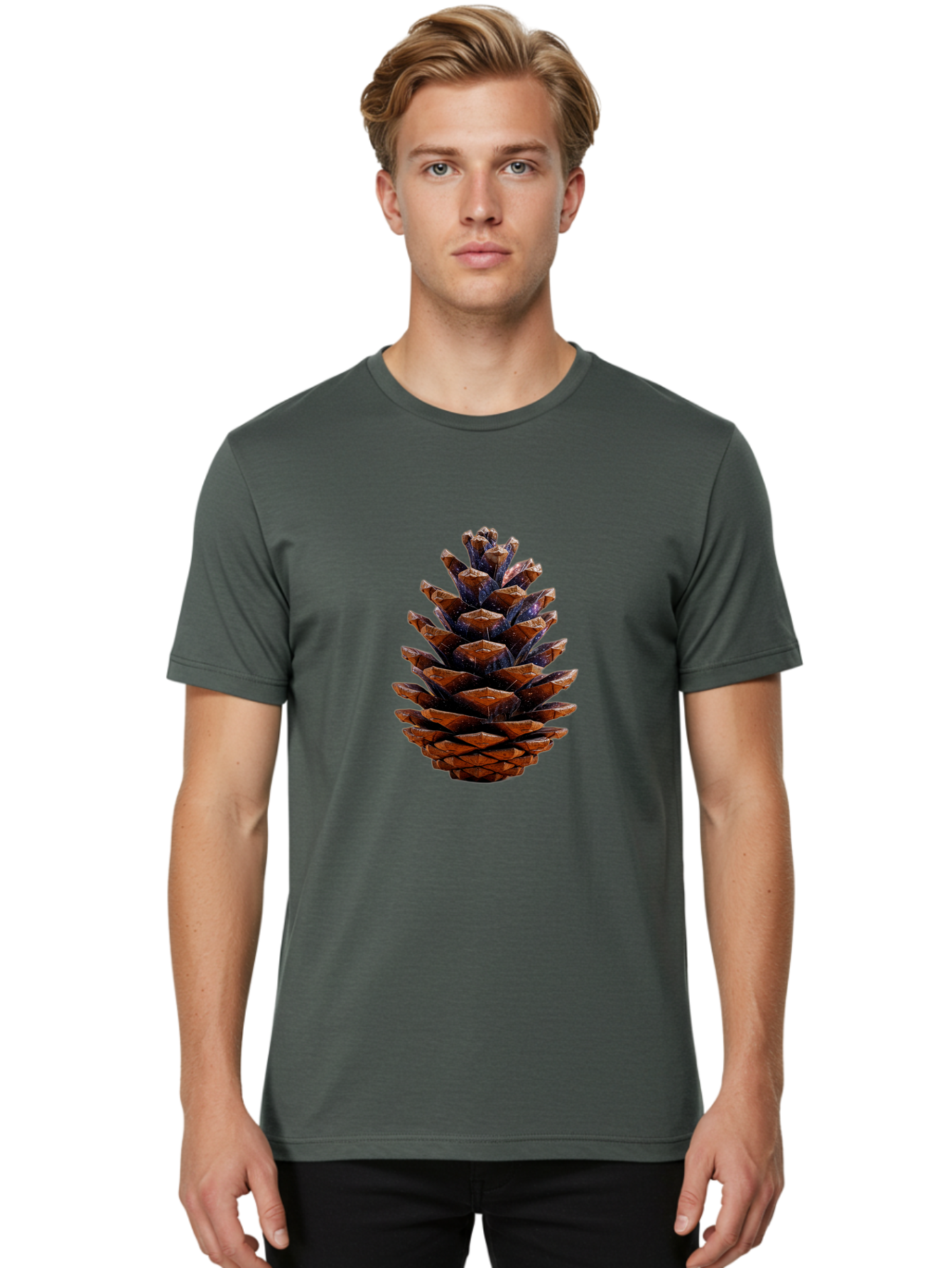 Pinecone Men'S Graphic Tee, 100% Cotton, Comfortable Casual Summer Wear, Machine Washable, Vintage Camera, Old Camera, Antique Camera, Black Camera, Classic Photography, Photography Equipment, Nostalgic Device, Film Camera, Camera Art Ban124
