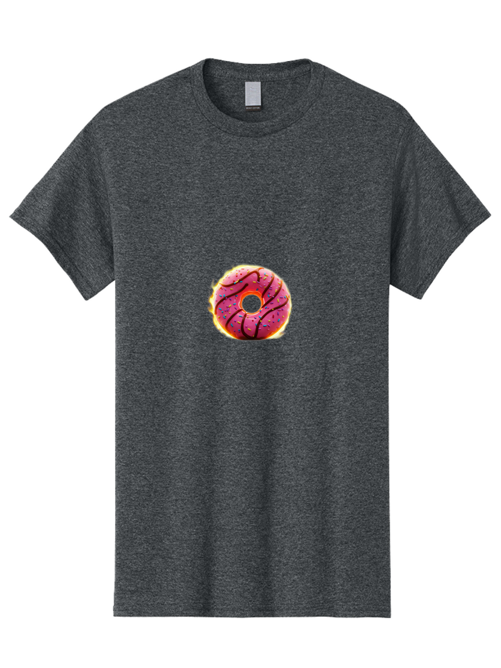 Pink-Donut Men'S Graphic Tee, 100% Cotton, Comfortable Casual Summer Wear, Machine Washable, Vintage Camera, Old Camera, Antique Camera, Black Camera, Classic Photography, Photography Equipment, Nostalgic Device, Film Camera, Camera Art Ban128