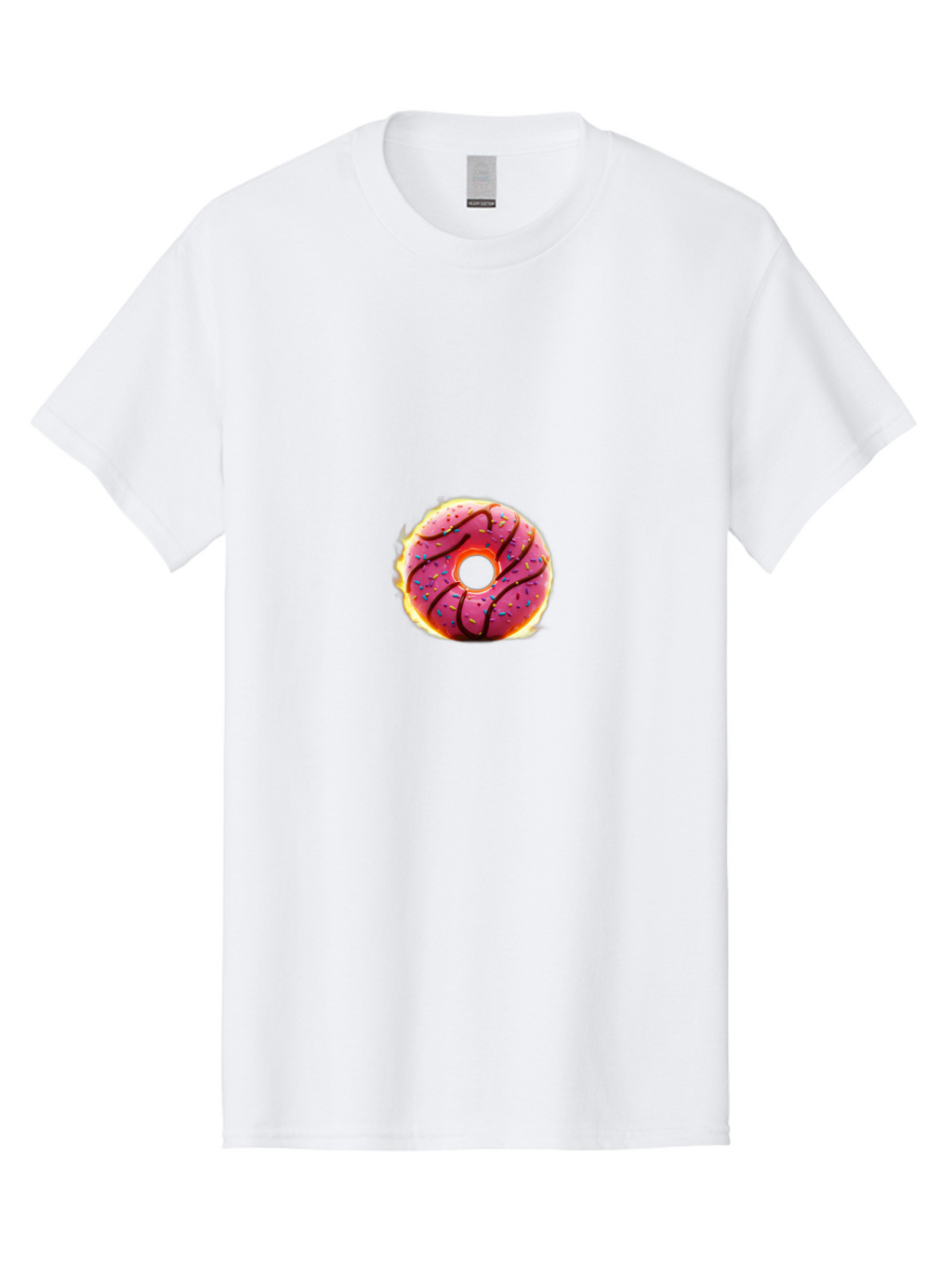 Pink-Donut Men'S Graphic Tee, 100% Cotton, Comfortable Casual Summer Wear, Machine Washable, Vintage Camera, Old Camera, Antique Camera, Black Camera, Classic Photography, Photography Equipment, Nostalgic Device, Film Camera, Camera Art Ban128