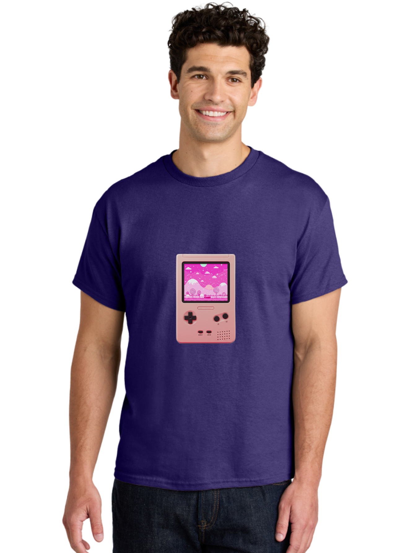 Pink-Game-Console Men'S Graphic Tee, 100% Cotton, Comfortable Casual Summer Wear, Machine Washable, Vintage Camera, Old Camera, Antique Camera, Black Camera, Classic Photography, Photography Equipment, Nostalgic Device, Film Camera, Camera Art Ban132