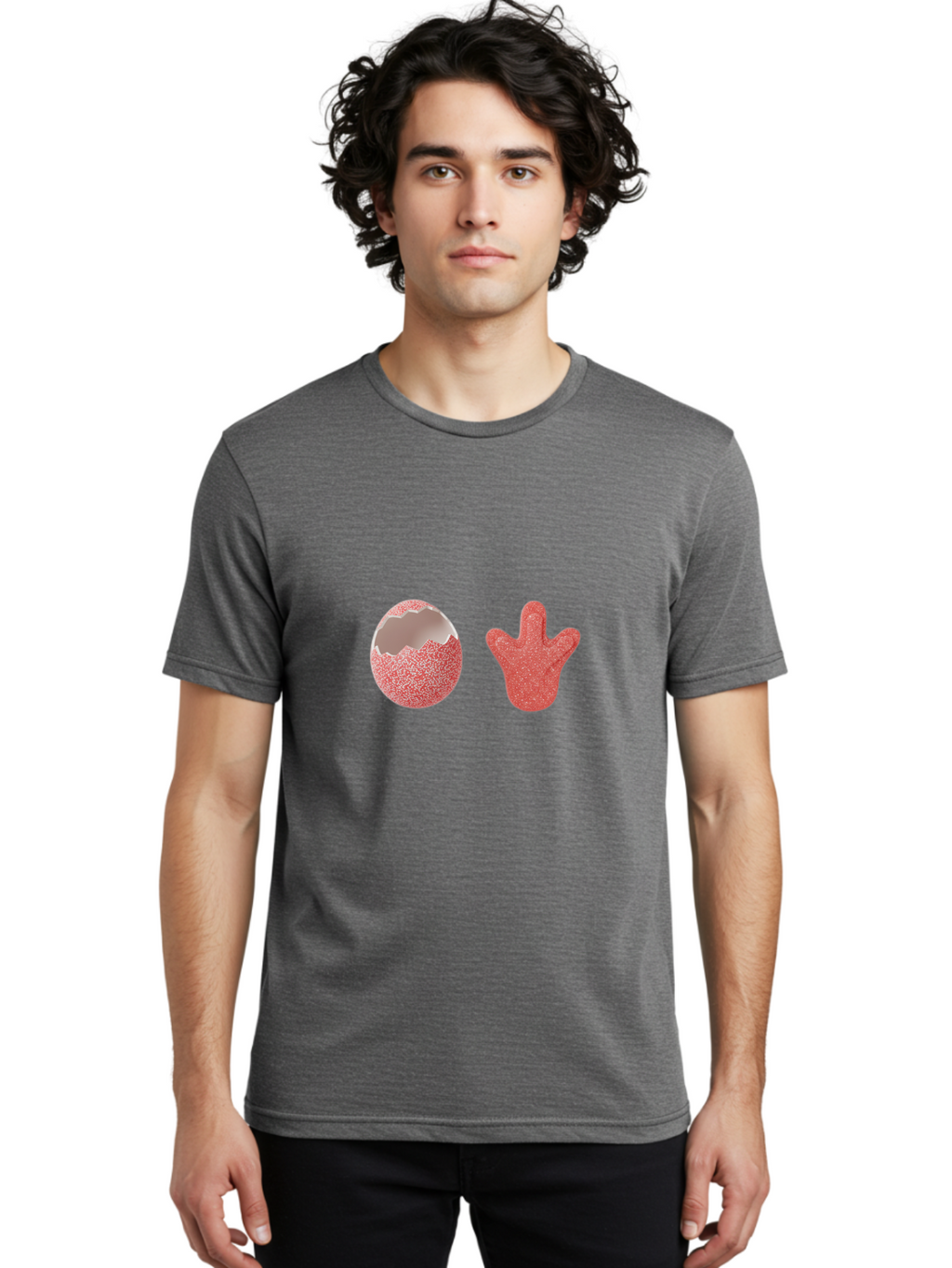 Pink-Hand-Gummy-Candy-And-Egg Men'S Graphic Tee, 100% Cotton, Comfortable Casual Summer Wear, Machine Washable, Vintage Camera, Old Camera, Antique Camera, Black Camera, Classic Photography, Photography Equipment, Nostalgic Device, Ban133
