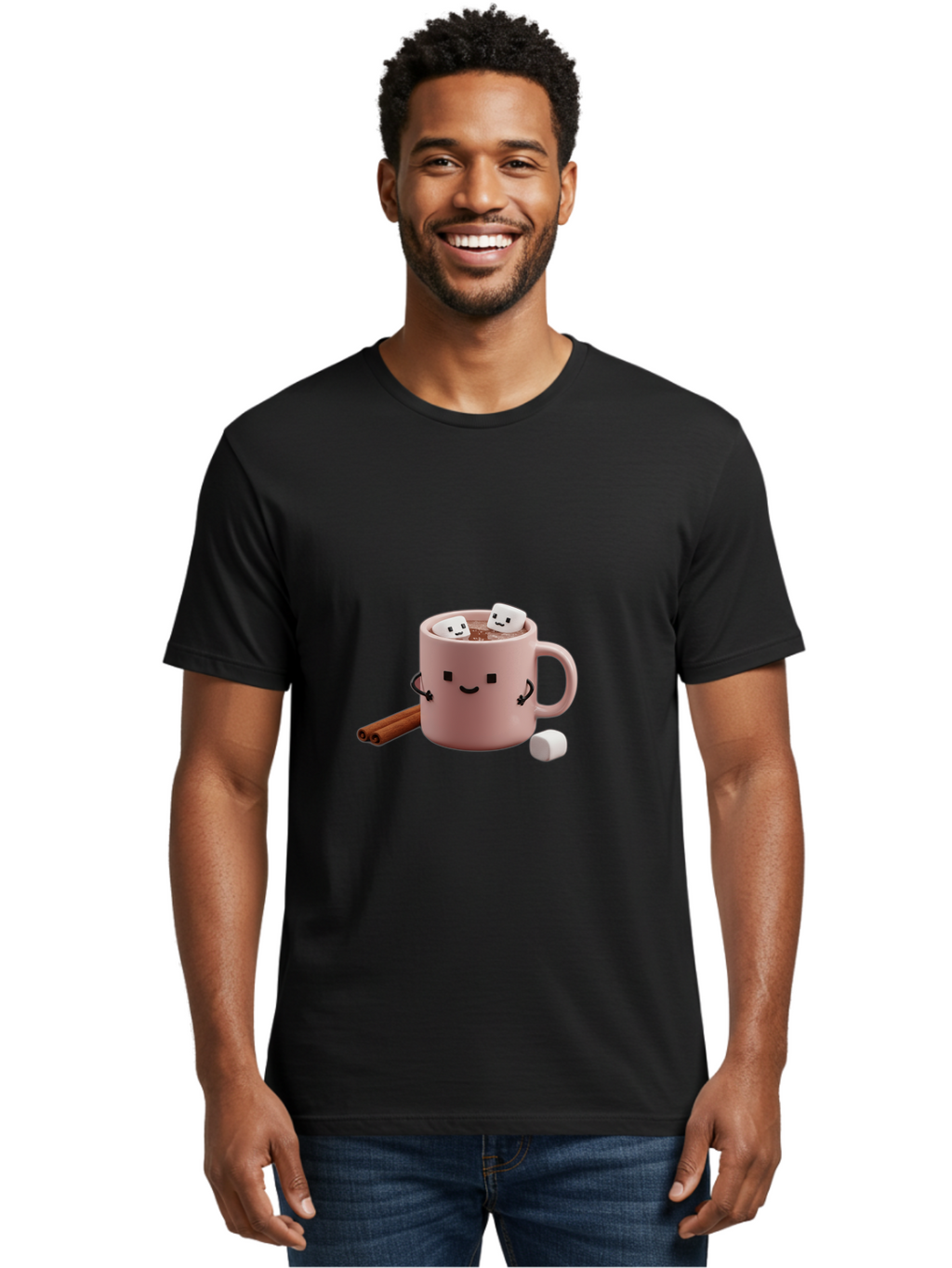 Pink-Mug Men'S Graphic Tee, 100% Cotton, Comfortable Casual Summer Wear, Machine Washable, Vintage Camera, Old Camera, Antique Camera, Black Camera, Classic Photography, Photography Equipment, Nostalgic Device, Film Camera, Camera Art Ban135