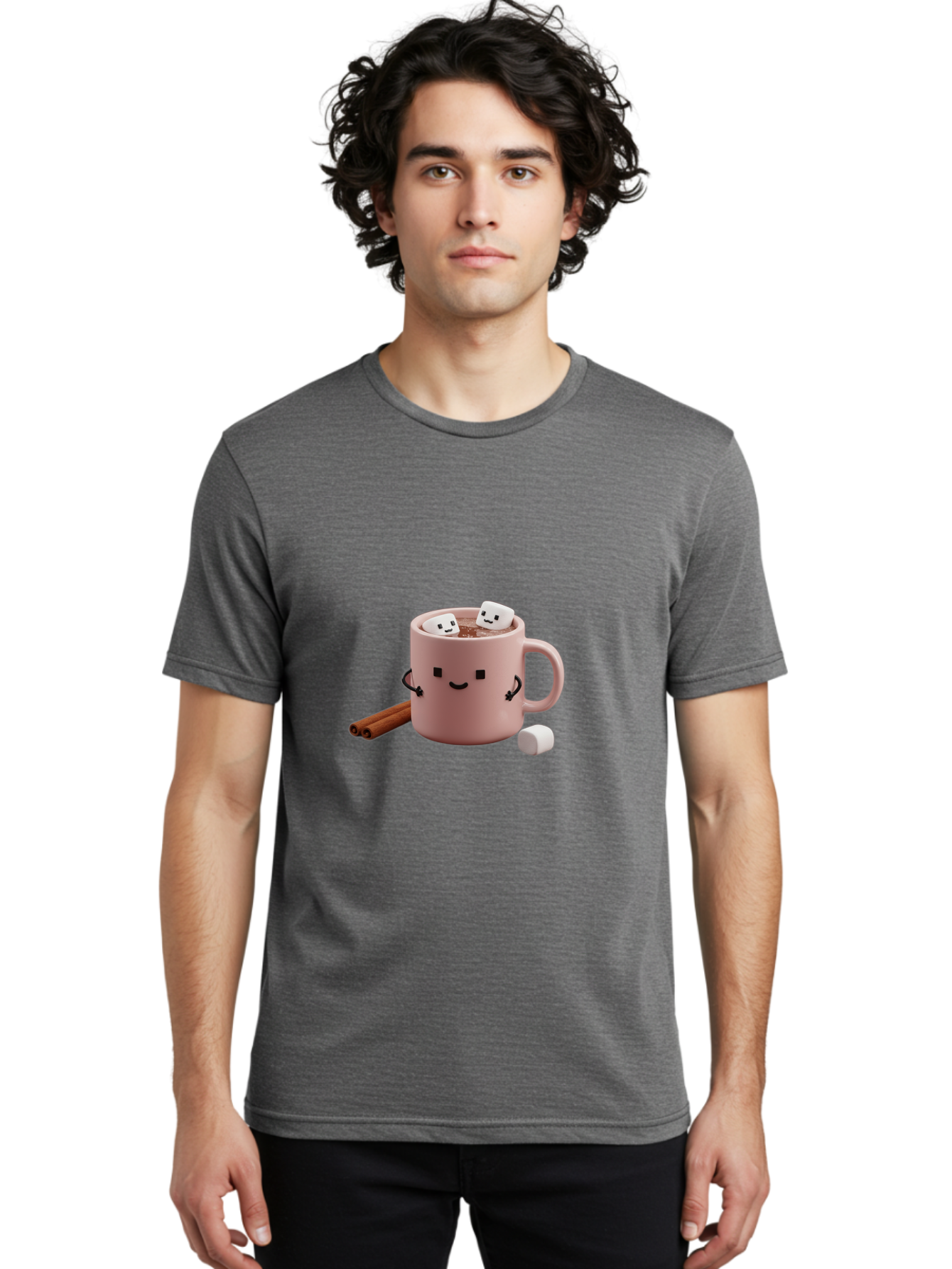 Pink-Mug Men'S Graphic Tee, 100% Cotton, Comfortable Casual Summer Wear, Machine Washable, Vintage Camera, Old Camera, Antique Camera, Black Camera, Classic Photography, Photography Equipment, Nostalgic Device, Film Camera, Camera Art Ban135