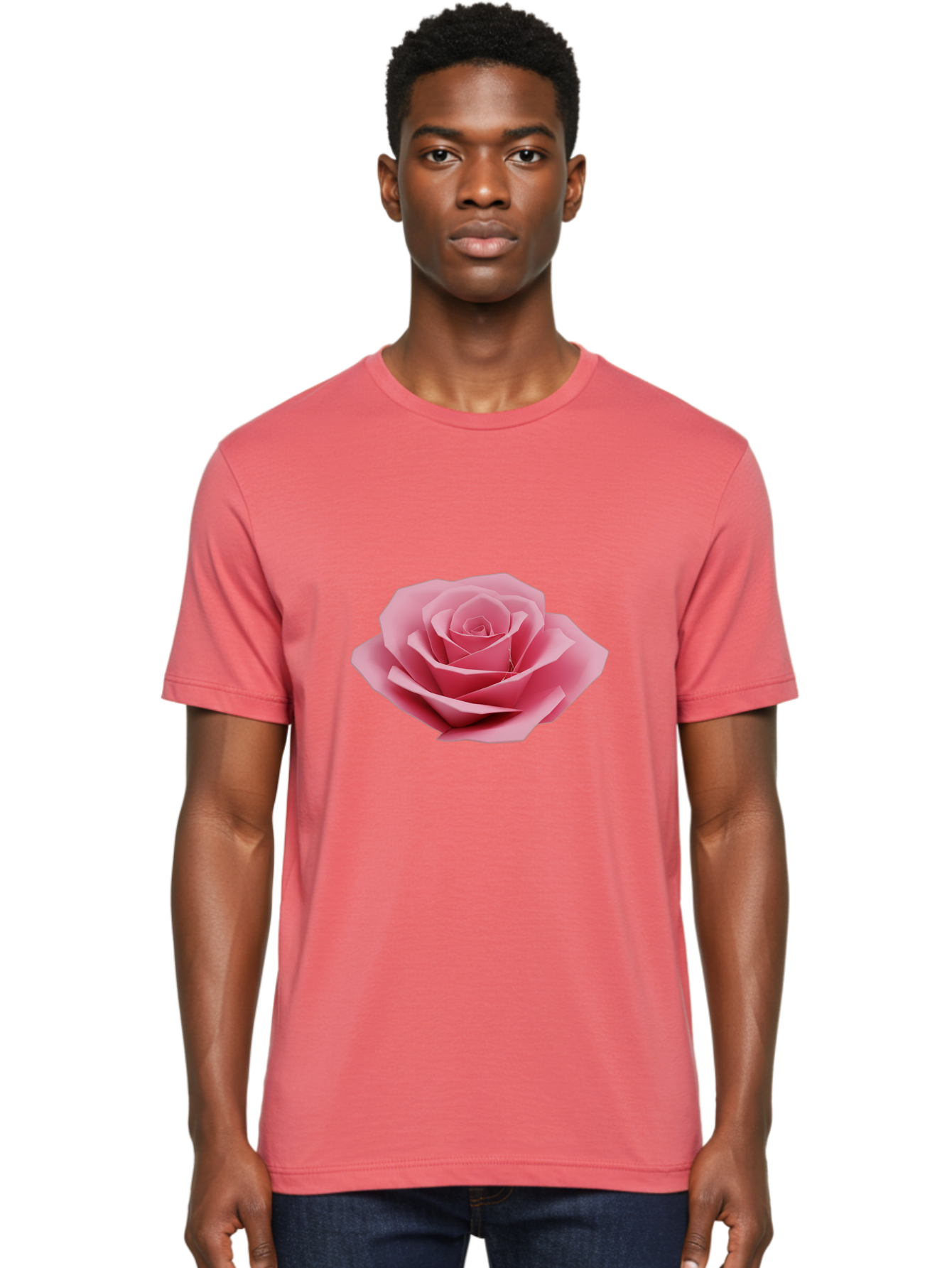 Pink-Rose Men'S Graphic Tee, 100% Cotton, Comfortable Casual Summer Wear, Machine Washable, Vintage Camera, Old Camera, Antique Camera, Black Camera, Classic Photography, Photography Equipment, Nostalgic Device, Film Camera, Camera Art Ban136