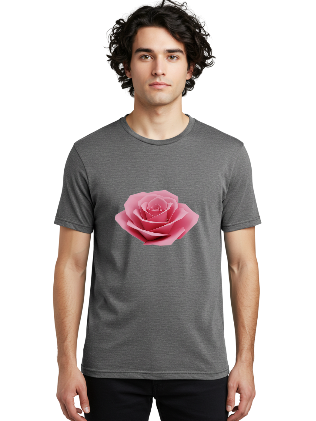 Pink-Rose Men'S Graphic Tee, 100% Cotton, Comfortable Casual Summer Wear, Machine Washable, Vintage Camera, Old Camera, Antique Camera, Black Camera, Classic Photography, Photography Equipment, Nostalgic Device, Film Camera, Camera Art Ban136
