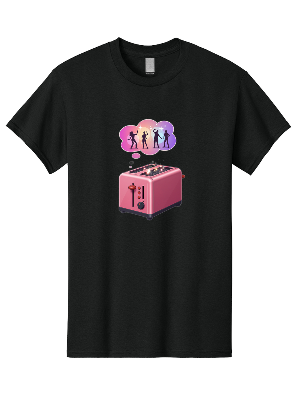 Pink-Toaster Men'S Graphic Tee, 100% Cotton, Comfortable Casual Summer Wear, Machine Washable, Vintage Camera, Old Camera, Antique Camera, Black Camera, Classic Photography, Photography Equipment, Nostalgic Device, Film Camera, Camera Art Ban138