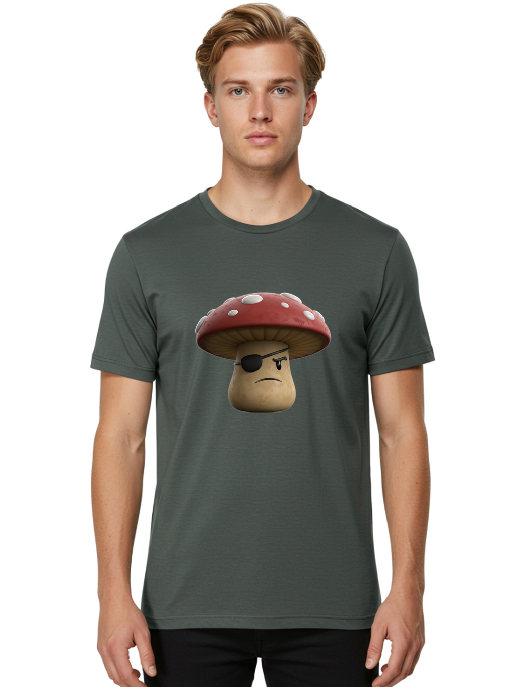 Pirate-Mushroom-1 Men'S Graphic Tee, 100% Cotton, Comfortable Casual Summer Wear, Machine Washable, Vintage Camera, Old Camera, Antique Camera, Black Camera, Classic Photography, Photography Equipment, Nostalgic Device, Film Camera, Camera Art Ban139