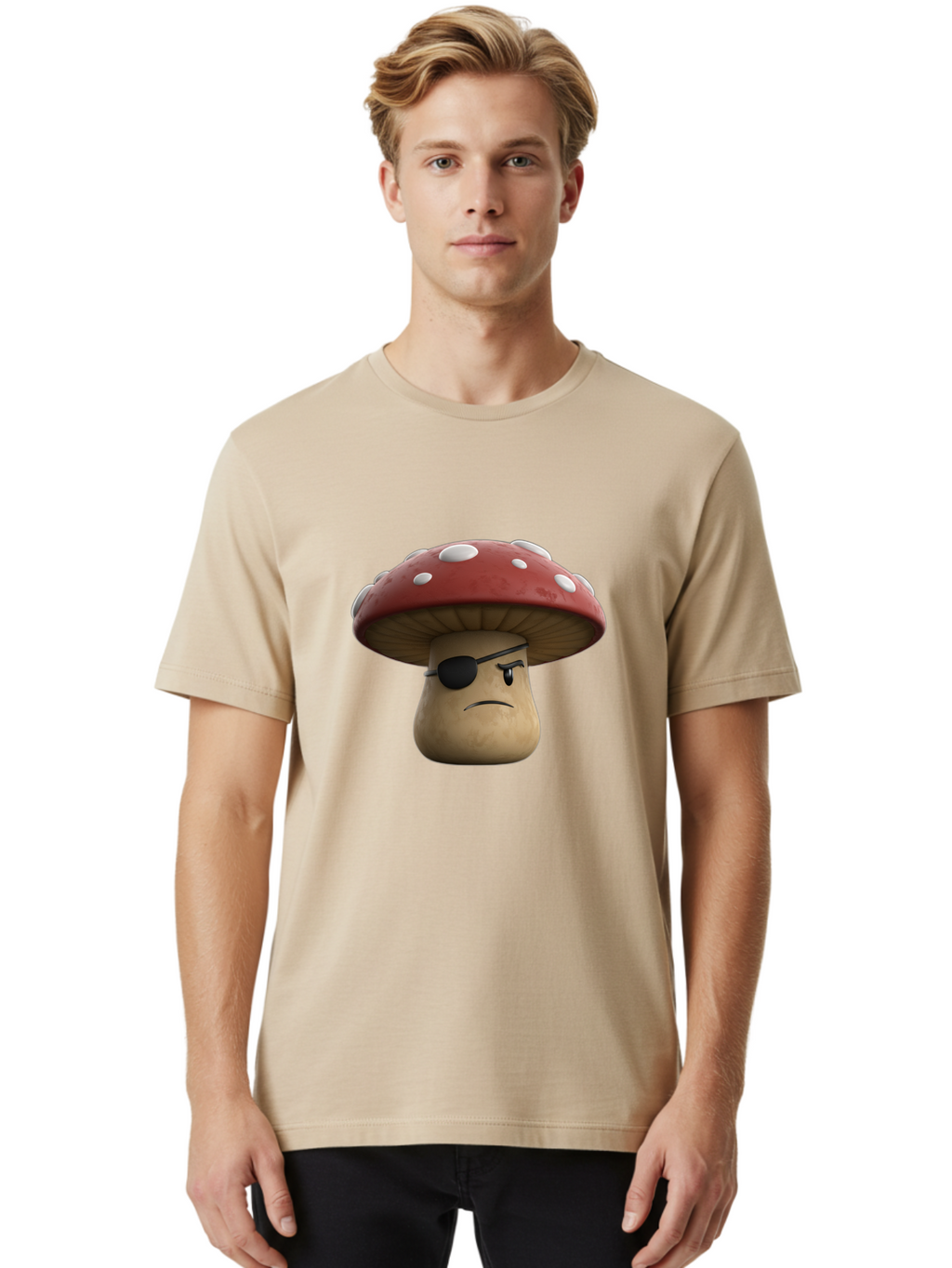 Pirate-Mushroom-1 Men'S Graphic Tee, 100% Cotton, Comfortable Casual Summer Wear, Machine Washable, Vintage Camera, Old Camera, Antique Camera, Black Camera, Classic Photography, Photography Equipment, Nostalgic Device, Film Camera, Camera Art Ban139