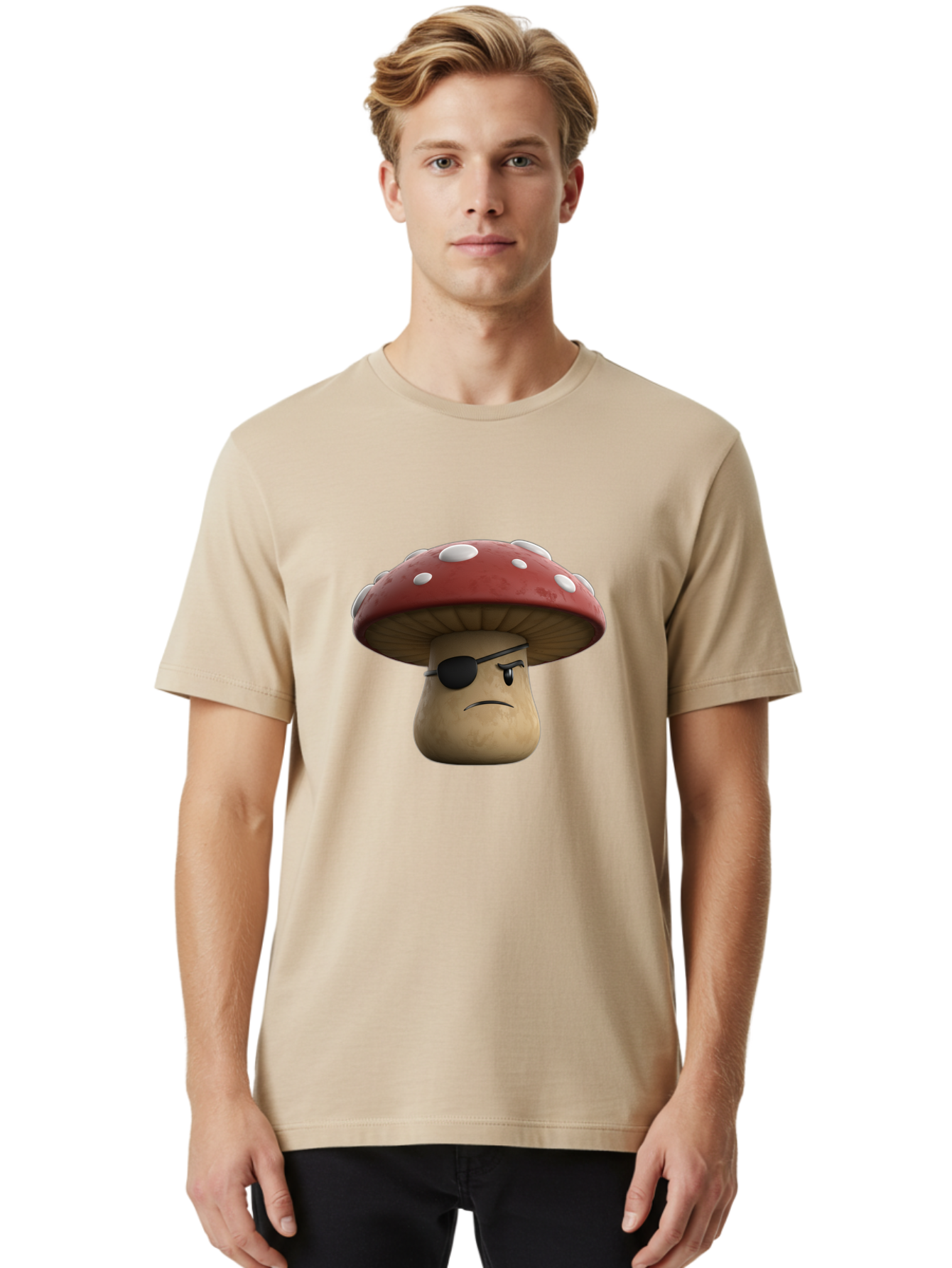 Pirate-Mushroom-1 Men'S Graphic Tee, 100% Cotton, Comfortable Casual Summer Wear, Machine Washable, Vintage Camera, Old Camera, Antique Camera, Black Camera, Classic Photography, Photography Equipment, Nostalgic Device, Film Camera, Camera Art Ban139