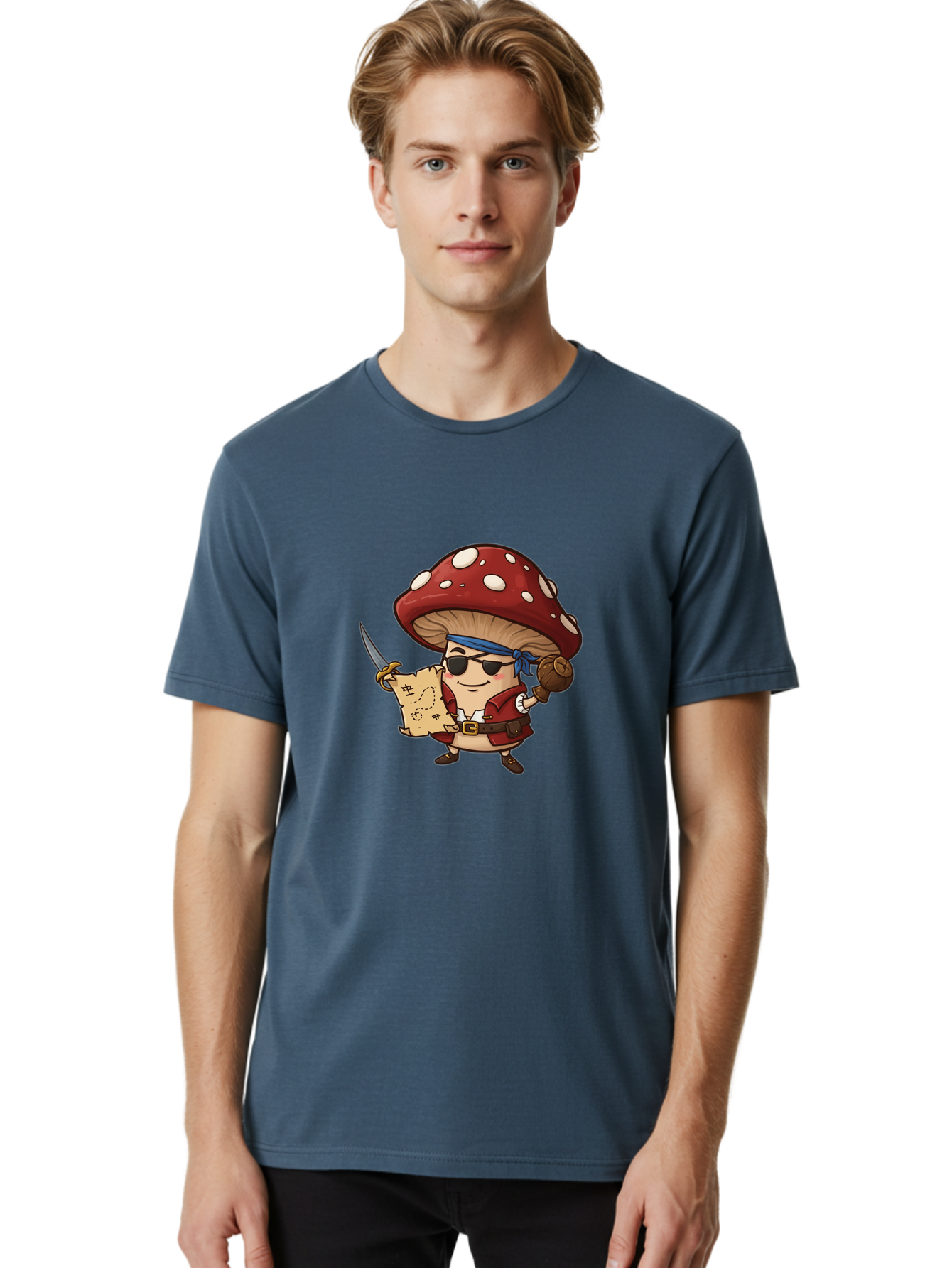 Pirate-Mushroom-2 Men'S Graphic Tee, 100% Cotton, Comfortable Casual Summer Wear, Machine Washable, Vintage Camera, Old Camera, Antique Camera, Black Camera, Classic Photography, Photography Equipment, Nostalgic Device, Film Camera, Camera Art Ban140