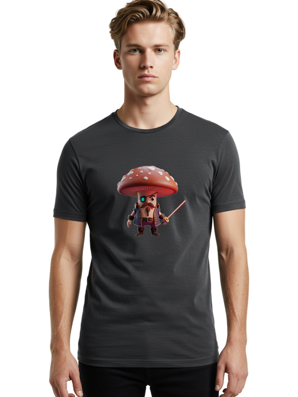 Pirate-Mushroom-3 Men'S Graphic Tee, 100% Cotton, Comfortable Casual Summer Wear, Machine Washable, Vintage Camera, Old Camera, Antique Camera, Black Camera, Classic Photography, Photography Equipment, Nostalgic Device, Film Camera, Camera Art Ban141