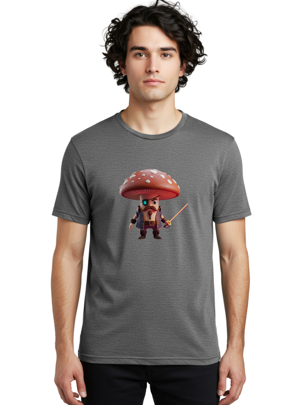 Pirate-Mushroom-3 Men'S Graphic Tee, 100% Cotton, Comfortable Casual Summer Wear, Machine Washable, Vintage Camera, Old Camera, Antique Camera, Black Camera, Classic Photography, Photography Equipment, Nostalgic Device, Film Camera, Camera Art Ban141
