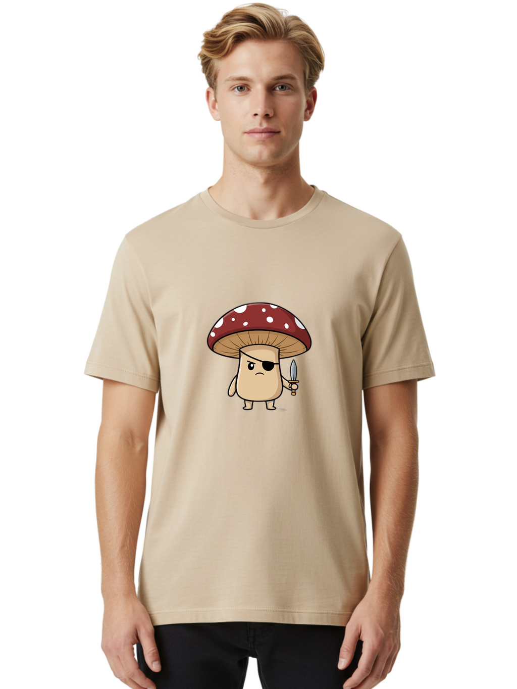 Pirate-Mushroom-4 Men'S Graphic Tee, 100% Cotton, Comfortable Casual Summer Wear, Machine Washable, Vintage Camera, Old Camera, Antique Camera, Black Camera, Classic Photography, Photography Equipment, Nostalgic Device, Film Camera, Camera Art Ban142