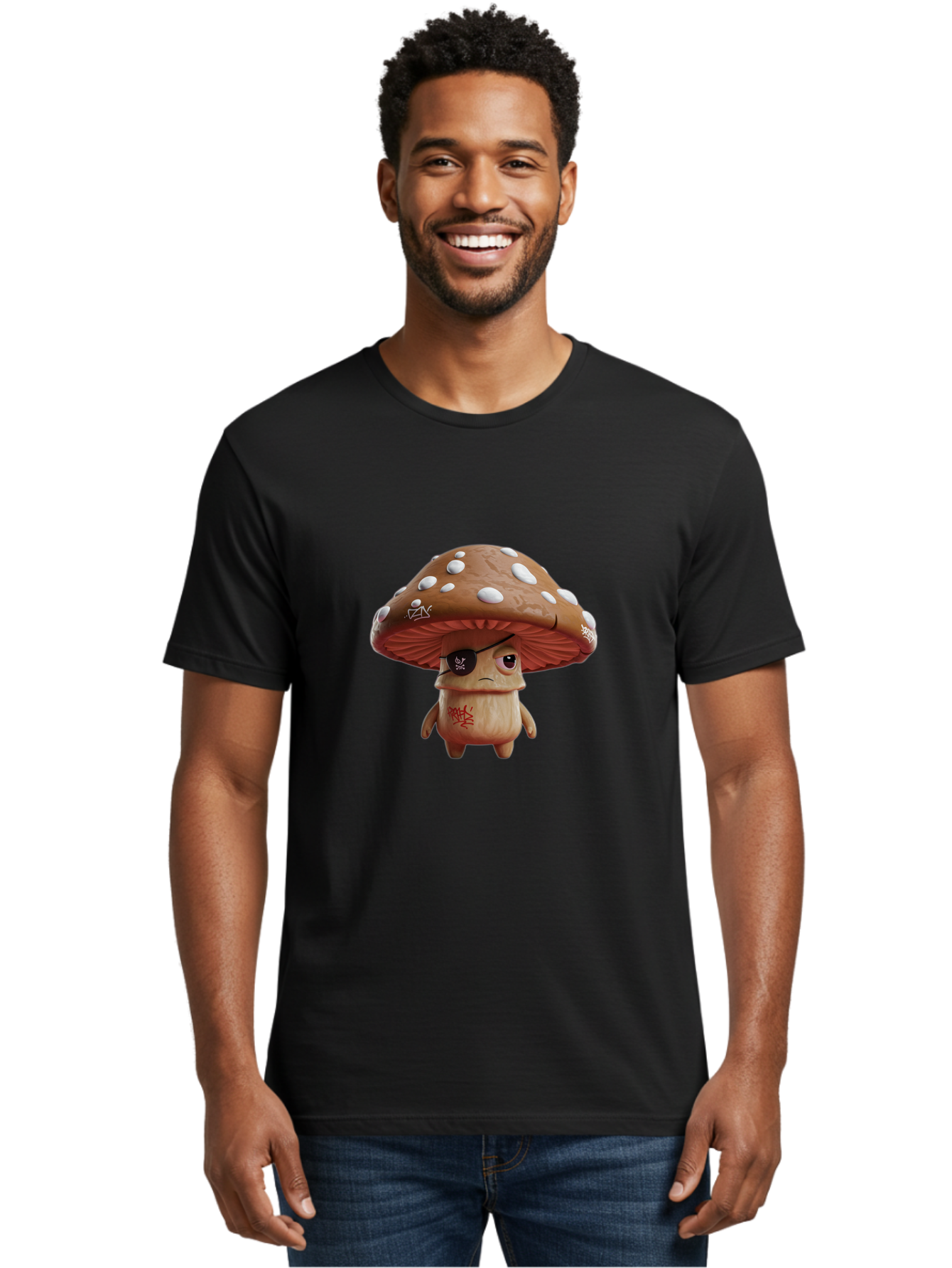 Pirate-Mushroom-6 Men'S Graphic Tee, 100% Cotton, Comfortable Casual Summer Wear, Machine Washable, Vintage Camera, Old Camera, Antique Camera, Black Camera, Classic Photography, Photography Equipment, Nostalgic Device, Film Camera, Camera Art Ban144