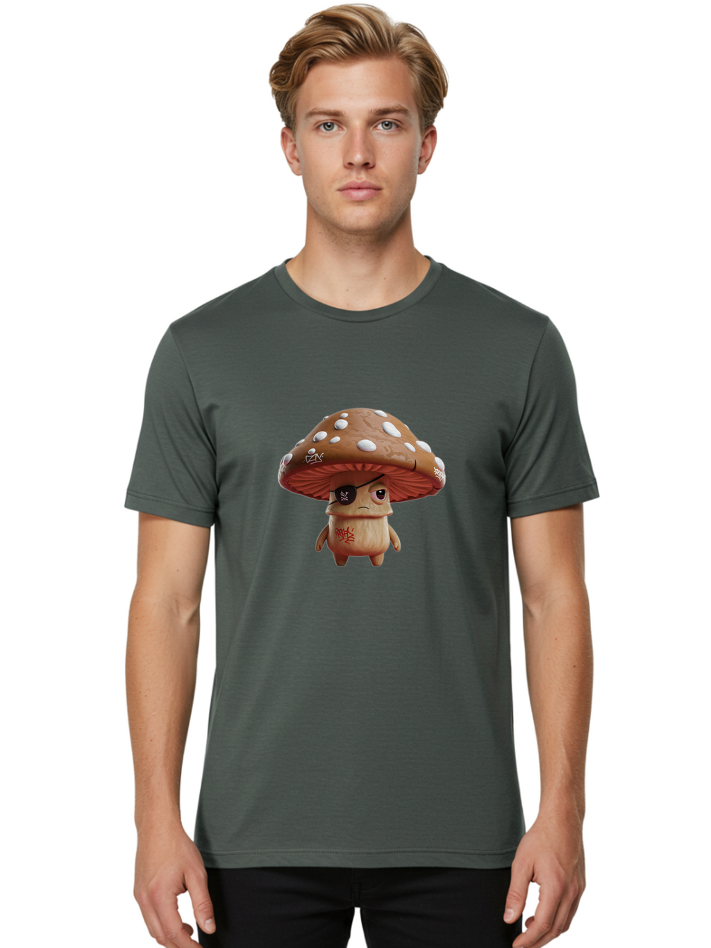Pirate-Mushroom-6 Men'S Graphic Tee, 100% Cotton, Comfortable Casual Summer Wear, Machine Washable, Vintage Camera, Old Camera, Antique Camera, Black Camera, Classic Photography, Photography Equipment, Nostalgic Device, Film Camera, Camera Art Ban144