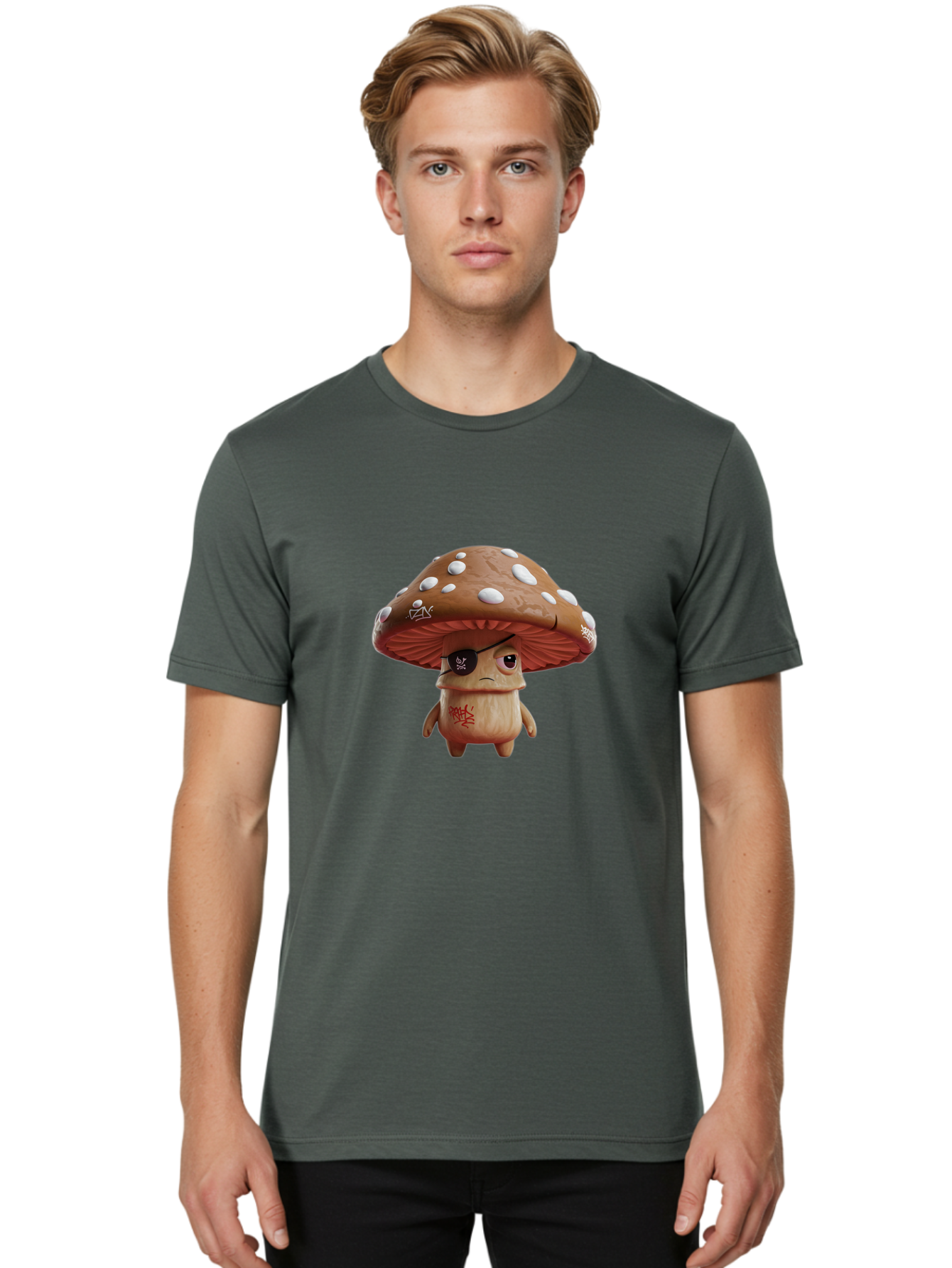 Pirate-Mushroom-6 Men'S Graphic Tee, 100% Cotton, Comfortable Casual Summer Wear, Machine Washable, Vintage Camera, Old Camera, Antique Camera, Black Camera, Classic Photography, Photography Equipment, Nostalgic Device, Film Camera, Camera Art Ban144