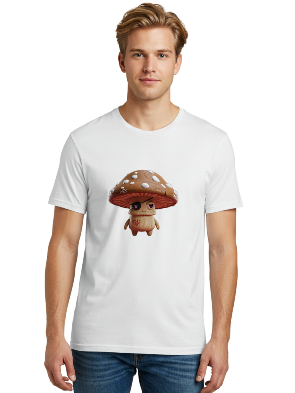 Pirate-Mushroom-6 Men'S Graphic Tee, 100% Cotton, Comfortable Casual Summer Wear, Machine Washable, Vintage Camera, Old Camera, Antique Camera, Black Camera, Classic Photography, Photography Equipment, Nostalgic Device, Film Camera, Camera Art Ban144