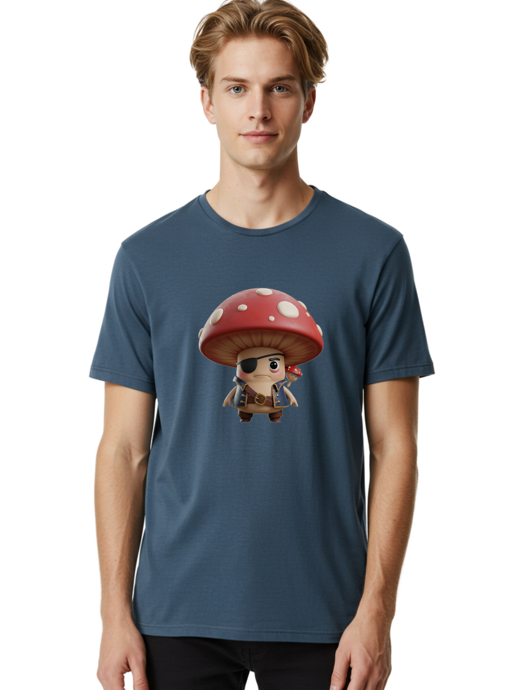 Pirate-Mushroom Men'S Graphic Tee, 100% Cotton, Comfortable Casual Summer Wear, Machine Washable, Vintage Camera, Old Camera, Antique Camera, Black Camera, Classic Photography, Photography Equipment, Nostalgic Device, Film Camera, Camera Art Ban146