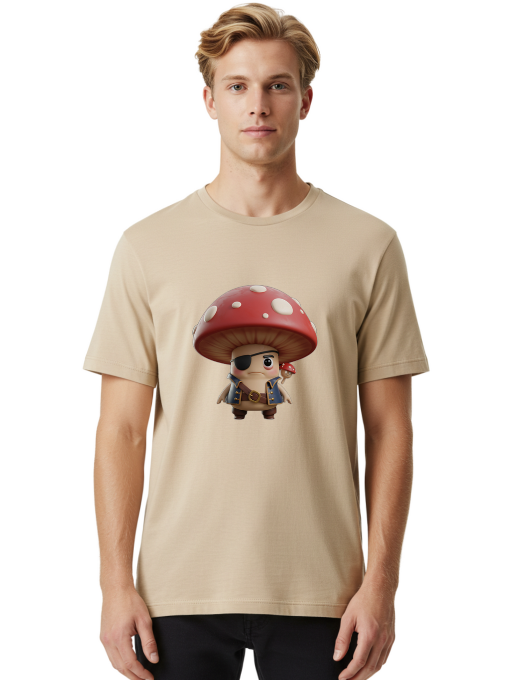 Pirate-Mushroom Men'S Graphic Tee, 100% Cotton, Comfortable Casual Summer Wear, Machine Washable, Vintage Camera, Old Camera, Antique Camera, Black Camera, Classic Photography, Photography Equipment, Nostalgic Device, Film Camera, Camera Art Ban146