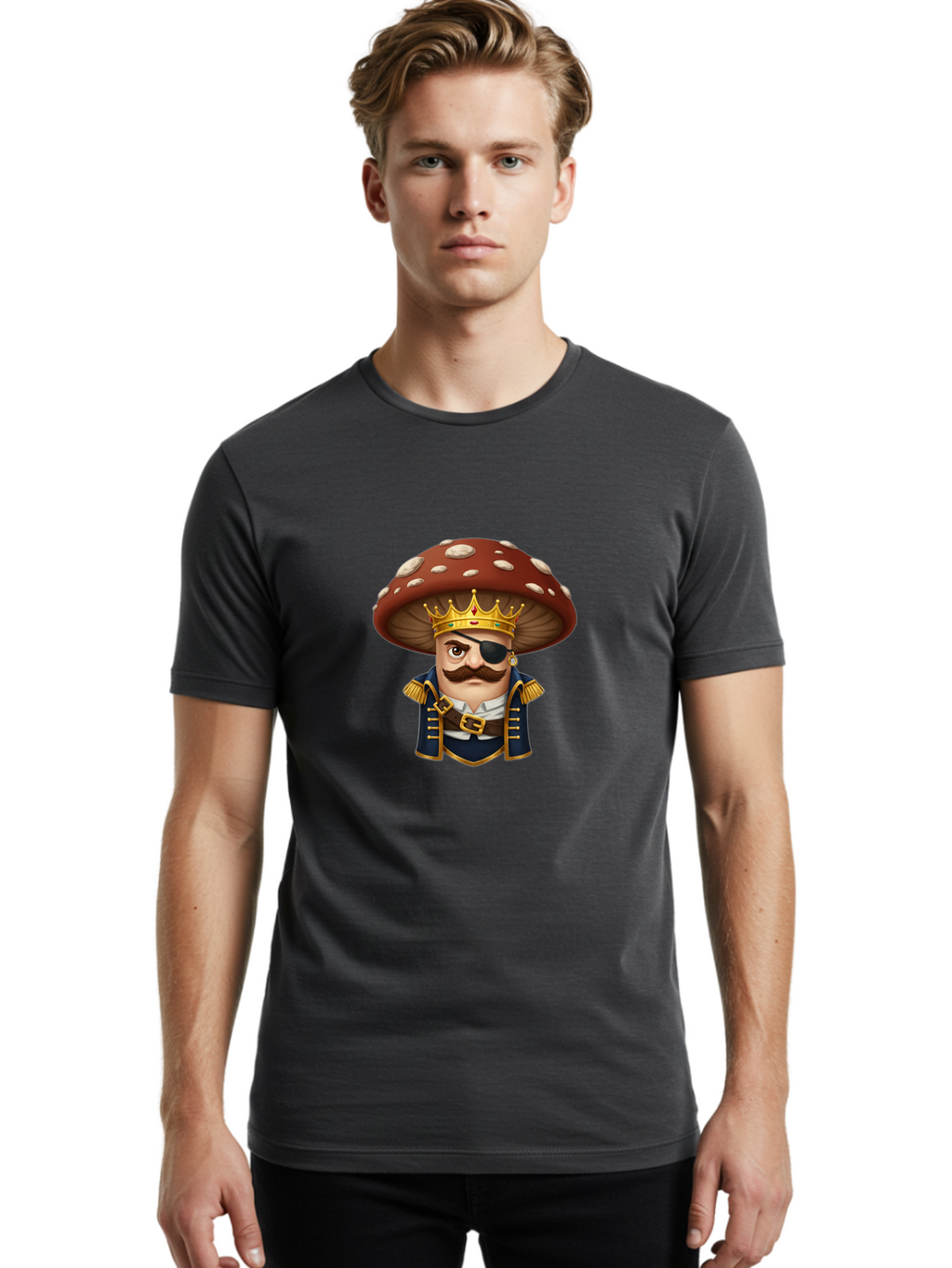 Pirate-Shroom-1 Men'S Graphic Tee, 100% Cotton, Comfortable Casual Summer Wear, Machine Washable, Vintage Camera, Old Camera, Antique Camera, Black Camera, Classic Photography, Photography Equipment, Nostalgic Device, Film Camera, Camera Art Ban147