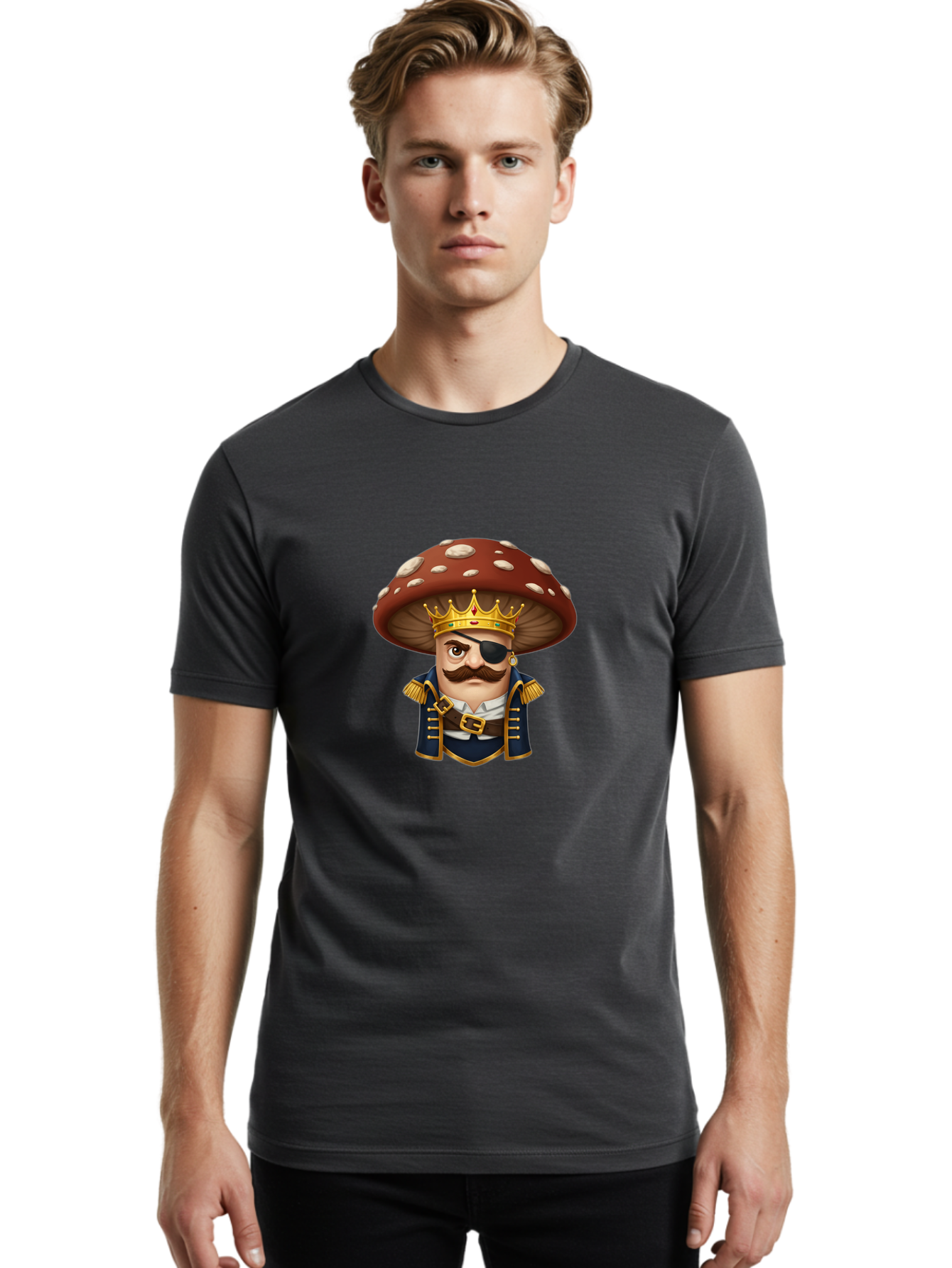 Pirate-Shroom-1 Men'S Graphic Tee, 100% Cotton, Comfortable Casual Summer Wear, Machine Washable, Vintage Camera, Old Camera, Antique Camera, Black Camera, Classic Photography, Photography Equipment, Nostalgic Device, Film Camera, Camera Art Ban147