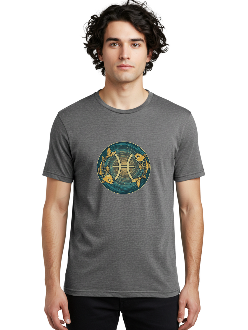 Pisces-Symbol-2 Men'S Graphic Tee, 100% Cotton, Comfortable Casual Summer Wear, Machine Washable, Vintage Camera, Old Camera, Antique Camera, Black Camera, Classic Photography, Photography Equipment, Nostalgic Device, Film Camera, Camera Art Ban151