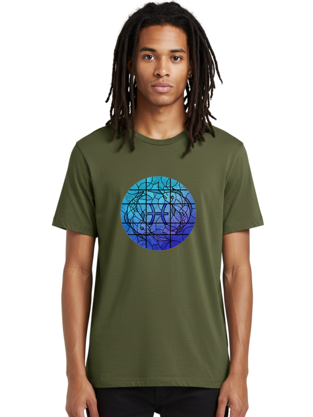 Pisces-Symbol-Stained-Glass Men'S Graphic Tee, 100% Cotton, Comfortable Casual Summer Wear, Machine Washable, Vintage Camera, Old Camera, Antique Camera, Black Camera, Classic Photography, Photography Equipment, Nostalgic Device, Film Camera, Ban153