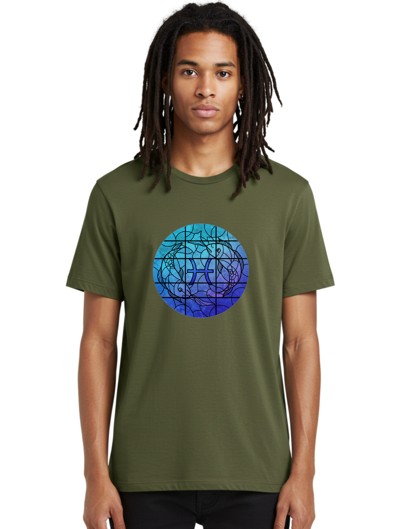 Pisces-Symbol-Stained-Glass Men'S Graphic Tee, 100% Cotton, Comfortable Casual Summer Wear, Machine Washable, Vintage Camera, Old Camera, Antique Camera, Black Camera, Classic Photography, Photography Equipment, Nostalgic Device, Film Camera, Ban153