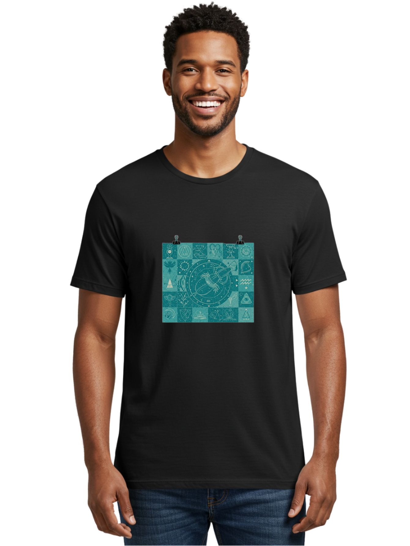 Pisces-Zodiac-Poster Men'S Graphic Tee, 100% Cotton, Comfortable Casual Summer Wear, Machine Washable, Vintage Camera, Old Camera, Antique Camera, Black Camera, Classic Photography, Photography Equipment, Nostalgic Device, Film Camera, Ban155