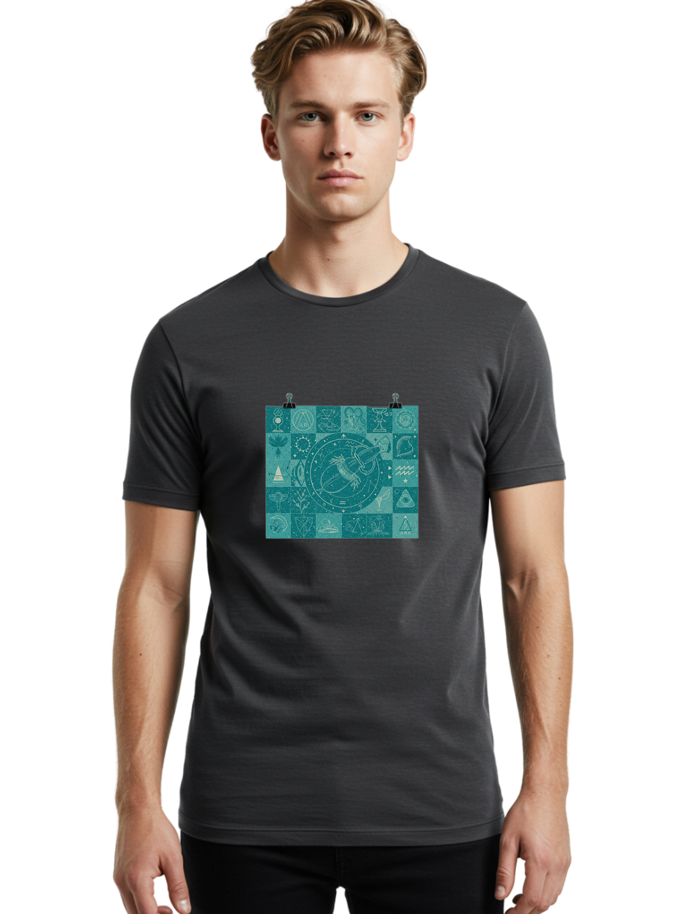 Pisces-Zodiac-Poster Men'S Graphic Tee, 100% Cotton, Comfortable Casual Summer Wear, Machine Washable, Vintage Camera, Old Camera, Antique Camera, Black Camera, Classic Photography, Photography Equipment, Nostalgic Device, Film Camera, Ban155