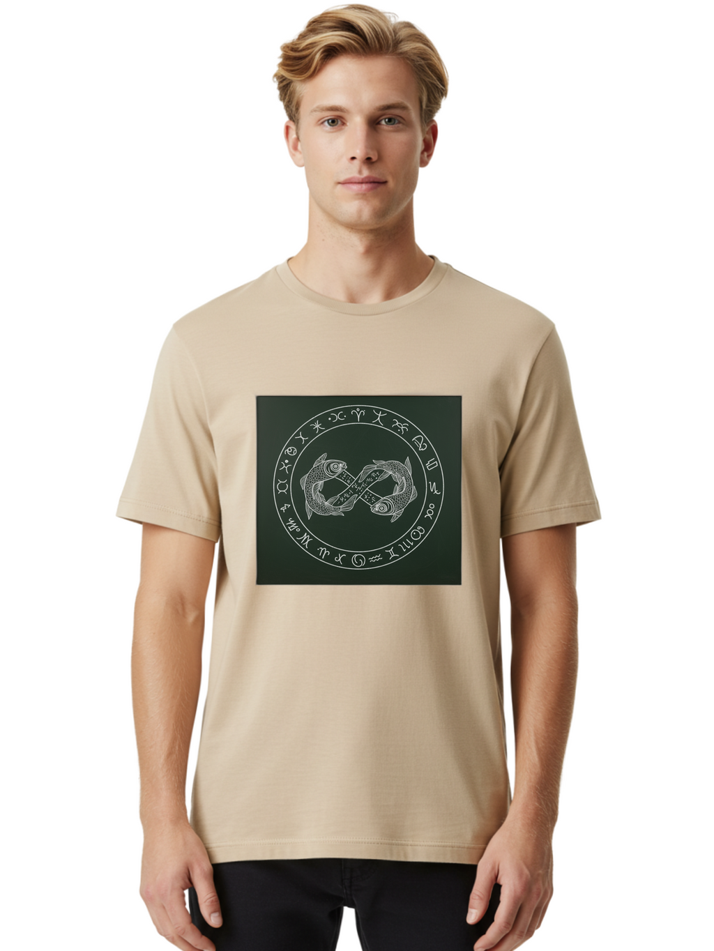 Pisces-Zodiac-Symbol-2 Men'S Graphic Tee, 100% Cotton, Comfortable Casual Summer Wear, Machine Washable, Vintage Camera, Old Camera, Antique Camera, Black Camera, Classic Photography, Photography Equipment, Nostalgic Device, Film Camera, Ban157