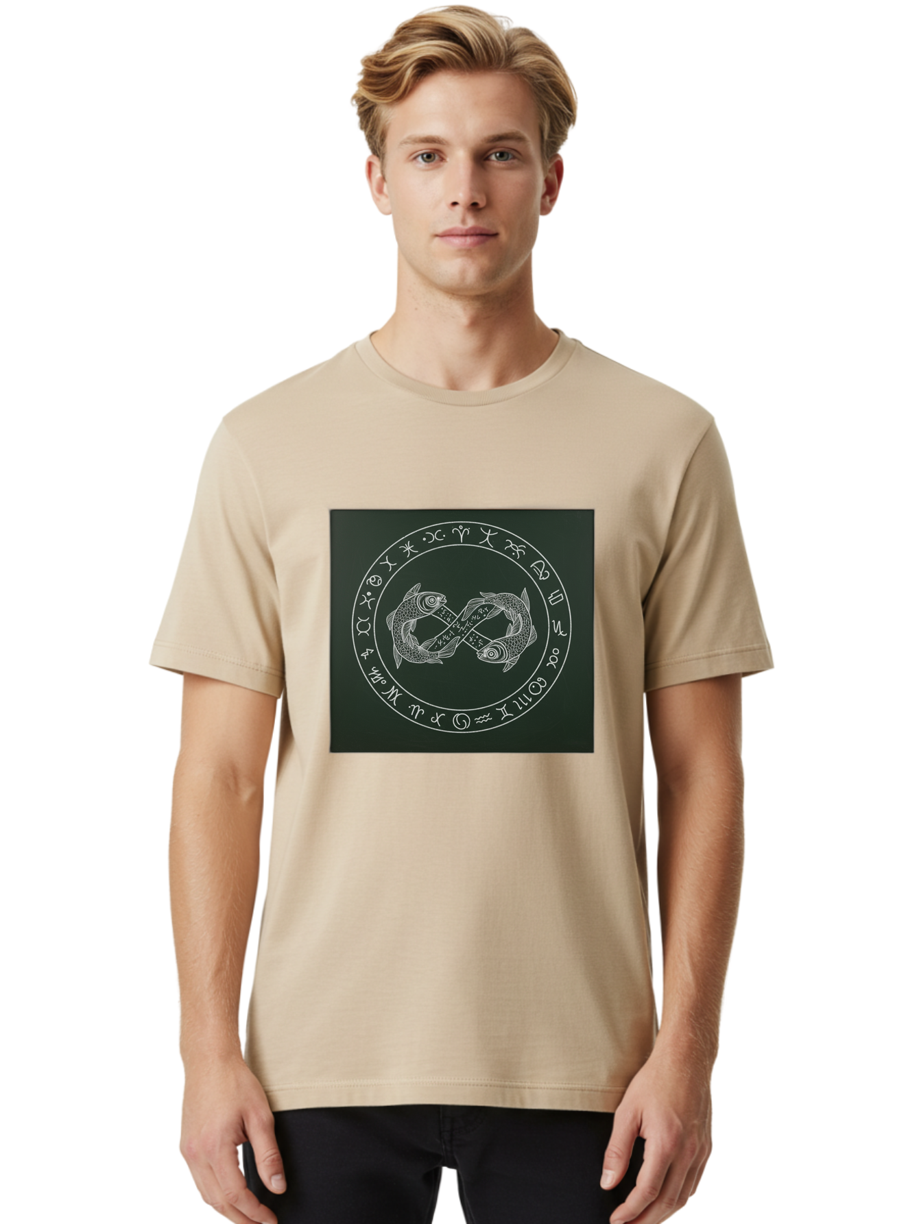 Pisces-Zodiac-Symbol-2 Men'S Graphic Tee, 100% Cotton, Comfortable Casual Summer Wear, Machine Washable, Vintage Camera, Old Camera, Antique Camera, Black Camera, Classic Photography, Photography Equipment, Nostalgic Device, Film Camera, Ban157
