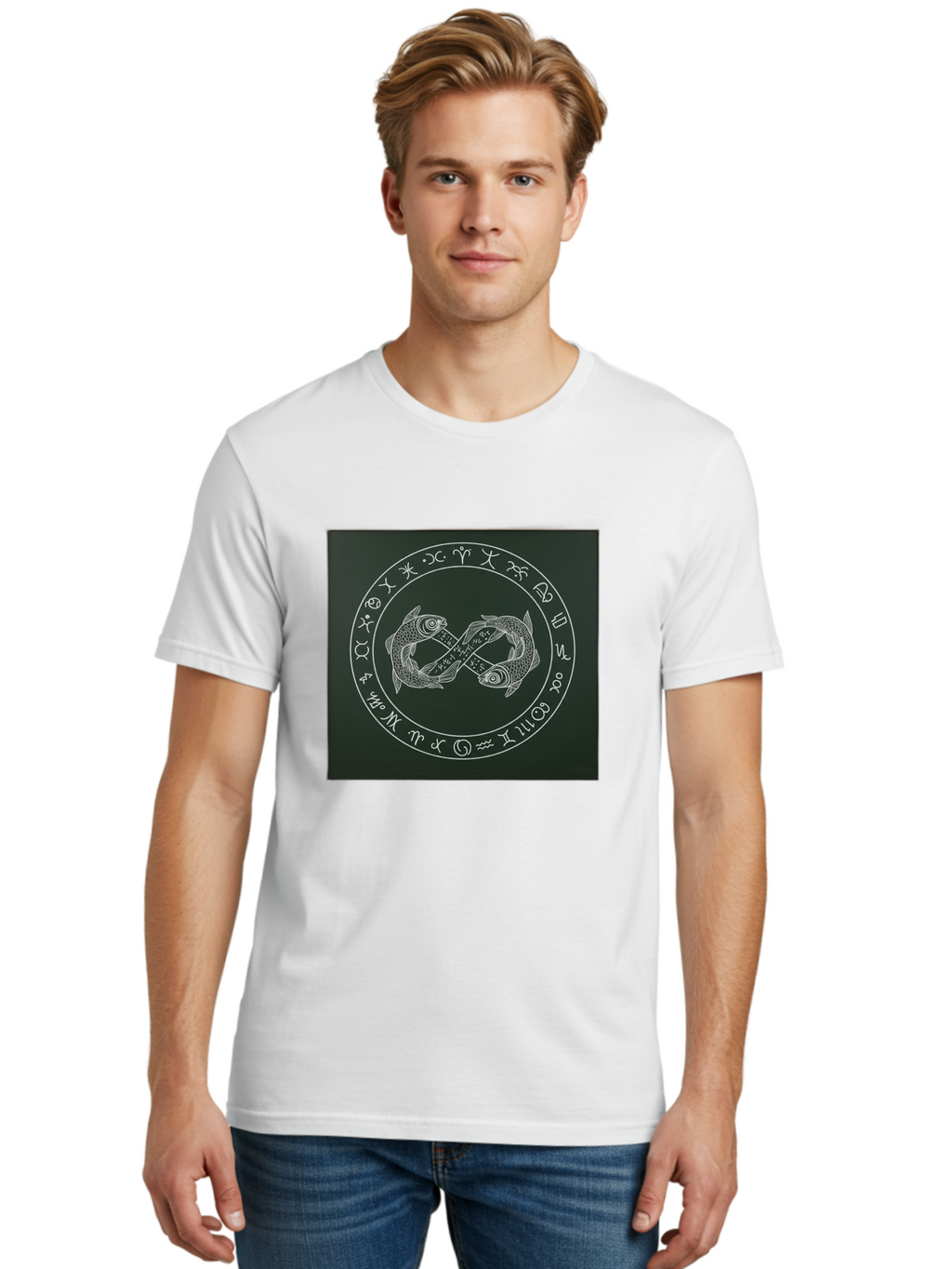 Pisces-Zodiac-Symbol-2 Men'S Graphic Tee, 100% Cotton, Comfortable Casual Summer Wear, Machine Washable, Vintage Camera, Old Camera, Antique Camera, Black Camera, Classic Photography, Photography Equipment, Nostalgic Device, Film Camera, Ban157