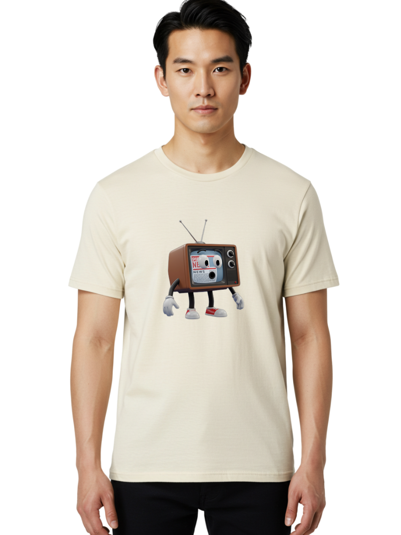 Pixel-News Men'S Graphic Tee, 100% Cotton, Comfortable Casual Summer Wear, Machine Washable, Vintage Camera, Old Camera, Antique Camera, Black Camera, Classic Photography, Photography Equipment, Nostalgic Device, Film Camera, Camera Art Ban162
