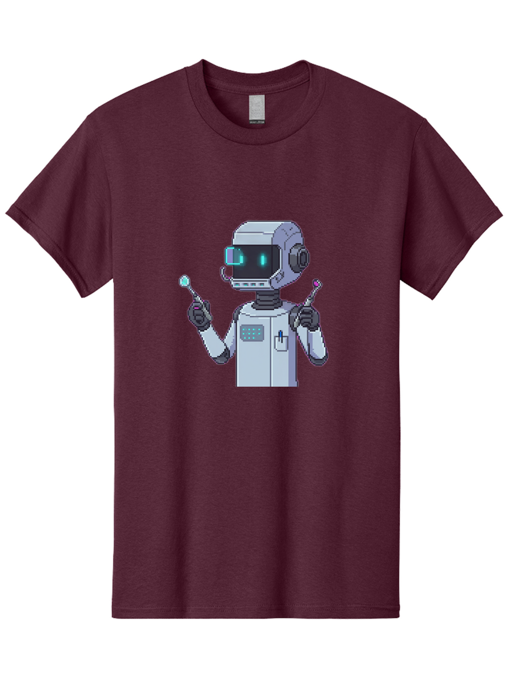 Pixel-Robot Men'S Graphic Tee, 100% Cotton, Comfortable Casual Summer Wear, Machine Washable, Vintage Camera, Old Camera, Antique Camera, Black Camera, Classic Photography, Photography Equipment, Nostalgic Device, Film Camera, Camera Art Ban164