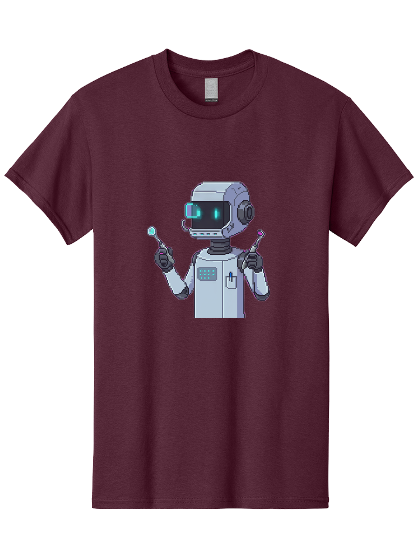 Pixel-Robot Men'S Graphic Tee, 100% Cotton, Comfortable Casual Summer Wear, Machine Washable, Vintage Camera, Old Camera, Antique Camera, Black Camera, Classic Photography, Photography Equipment, Nostalgic Device, Film Camera, Camera Art Ban164