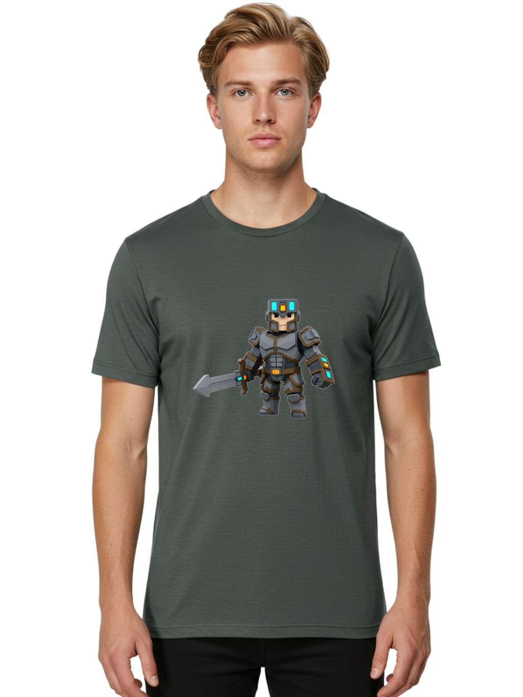 Pixelated-Knight Men'S Graphic Tee, 100% Cotton, Comfortable Casual Summer Wear, Machine Washable, Vintage Camera, Old Camera, Antique Camera, Black Camera, Classic Photography, Photography Equipment, Nostalgic Device, Film Camera, Camera Art Ban165