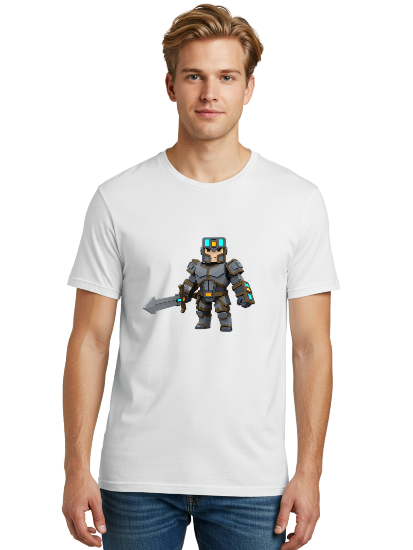 Pixelated-Knight Men'S Graphic Tee, 100% Cotton, Comfortable Casual Summer Wear, Machine Washable, Vintage Camera, Old Camera, Antique Camera, Black Camera, Classic Photography, Photography Equipment, Nostalgic Device, Film Camera, Camera Art Ban165